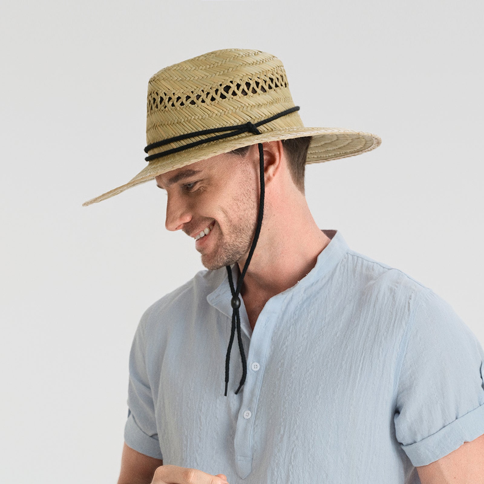 US Stock Wholesale Unisex Seagrass Lifeguard Hats with Wide Brim and UPF 50+ Sun Protection
