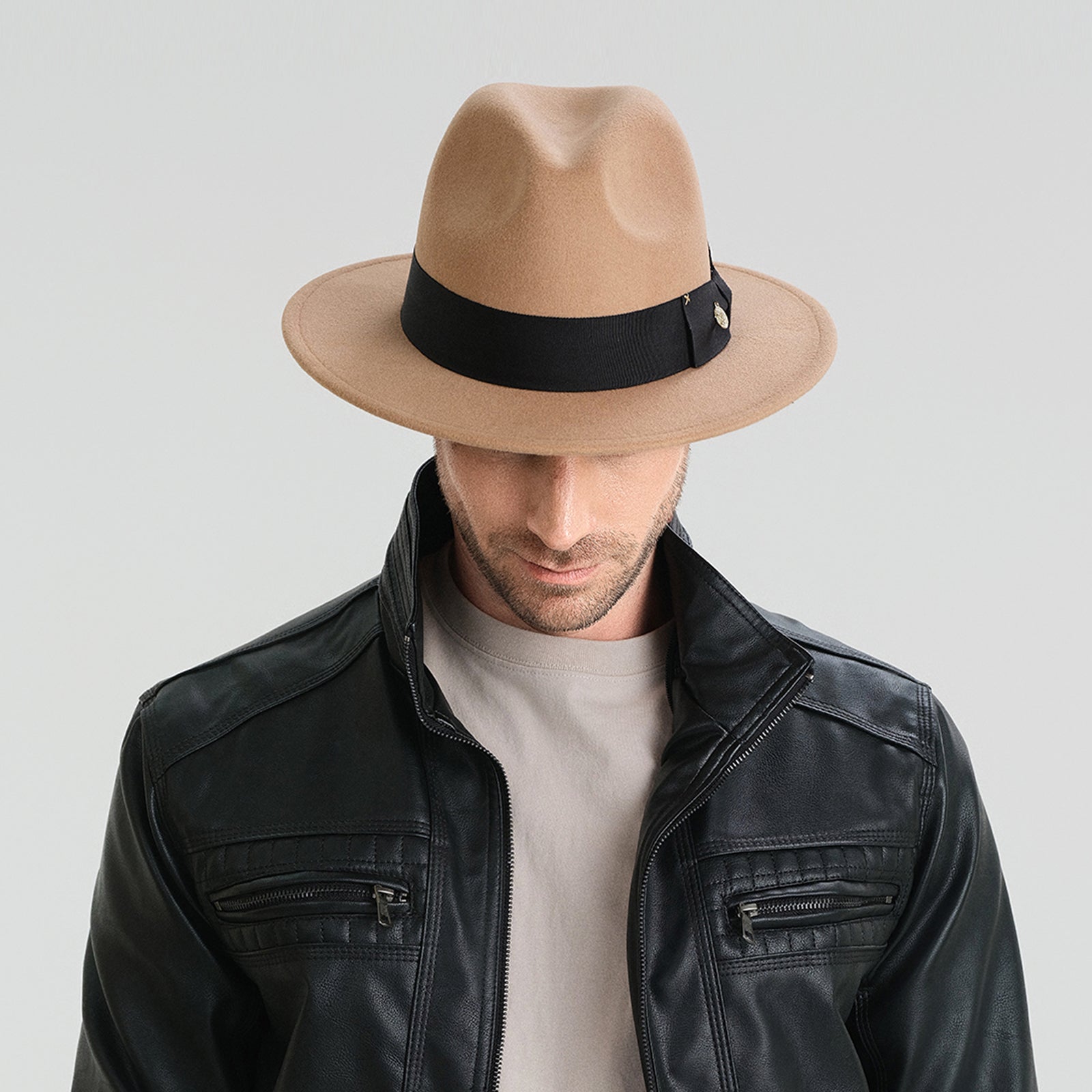 Wholesale Unisex Polyester Fedora Hat with  Flat Brim and UPF 50+ Sun Protection