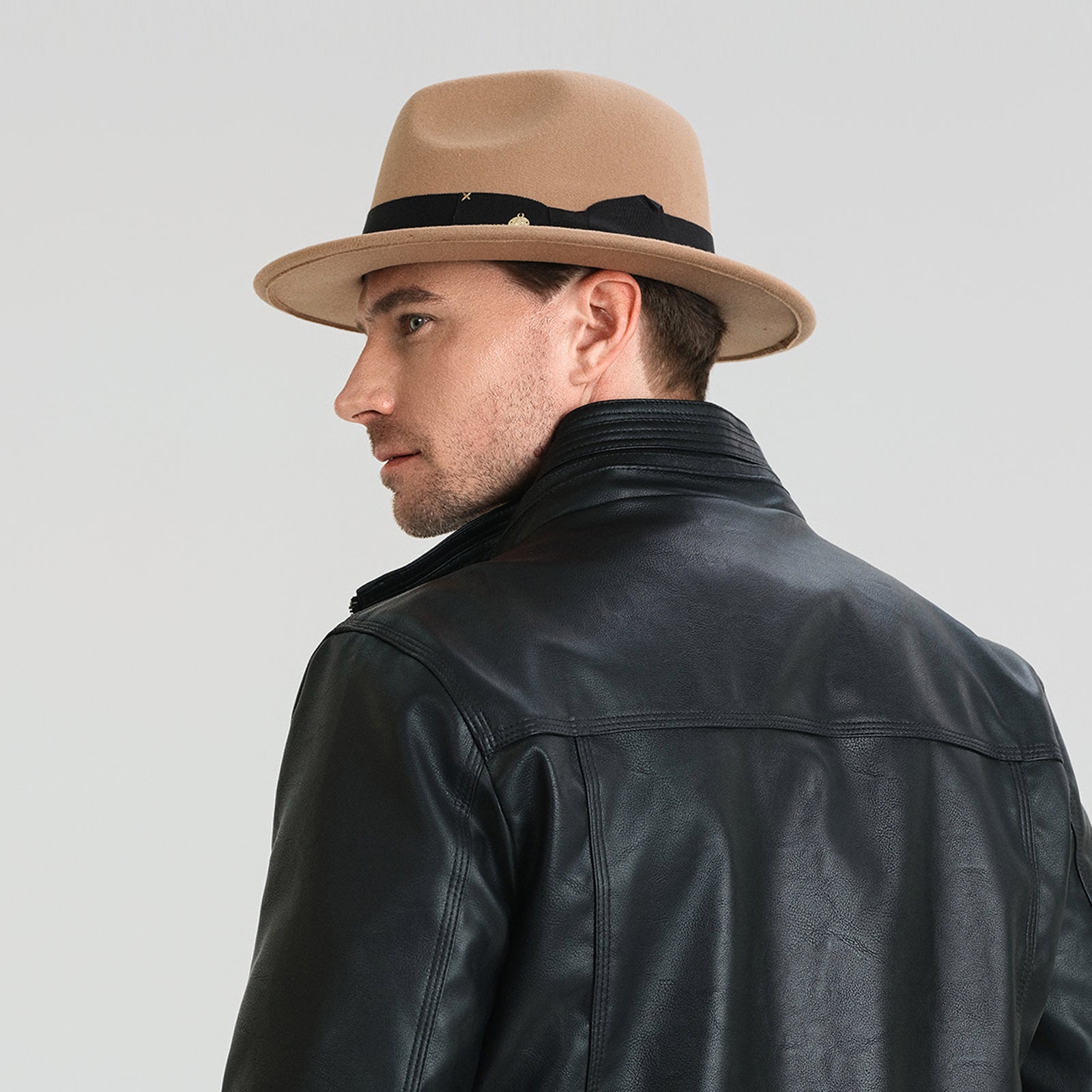 Wholesale Unisex Polyester Fedora Hat with  Flat Brim and UPF 50+ Sun Protection