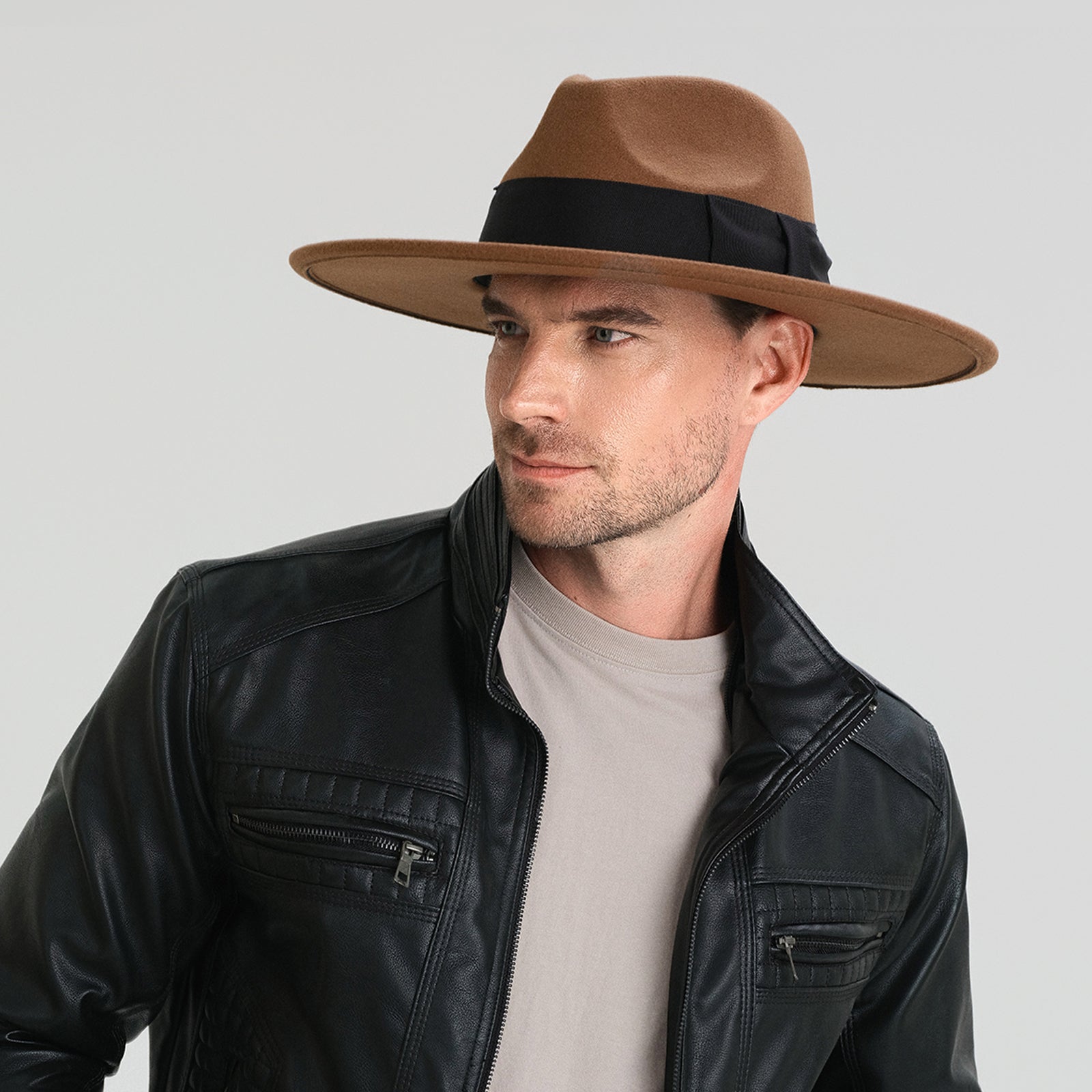 Wholesale Unisex Polyester Cowboy Hat with Upturned Brim and UPF 50+ Sun Protection