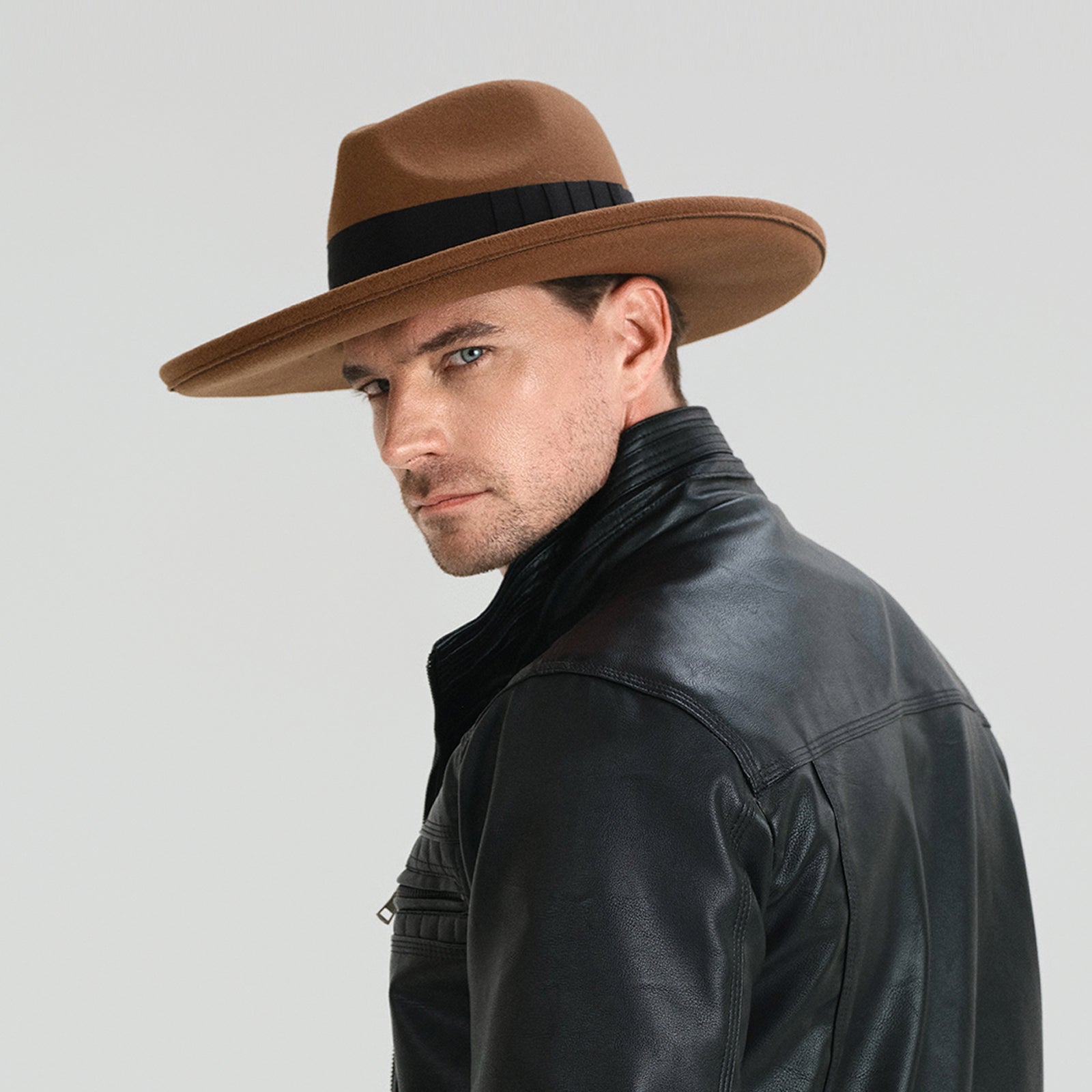 Wholesale Unisex Polyester Fedora Hat with  Flat Brim and UPF 50+ Sun Protection
