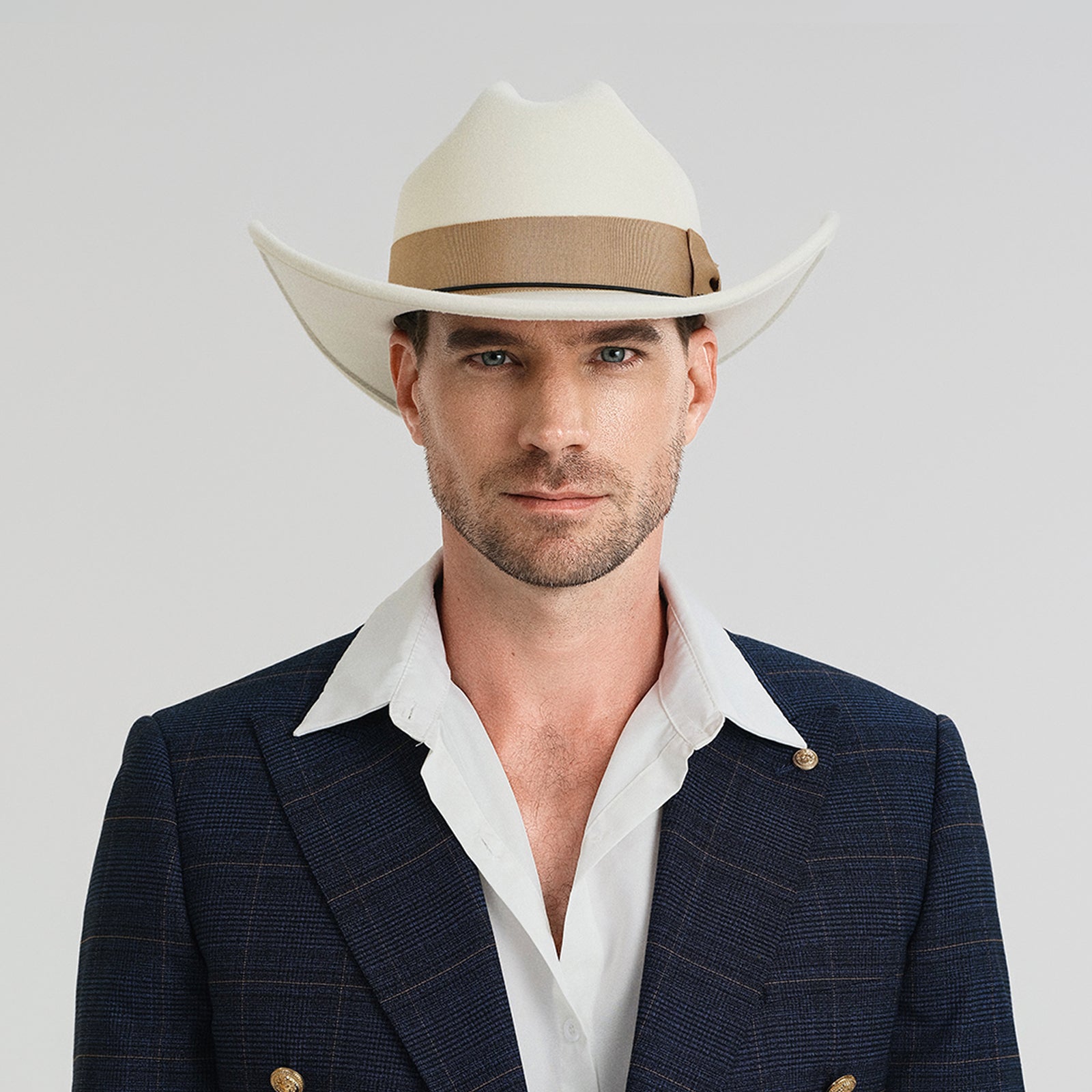 Wholesale Unisex Polyester Cowboy Hat with Upturned Brim and UPF 50+ Sun Protection