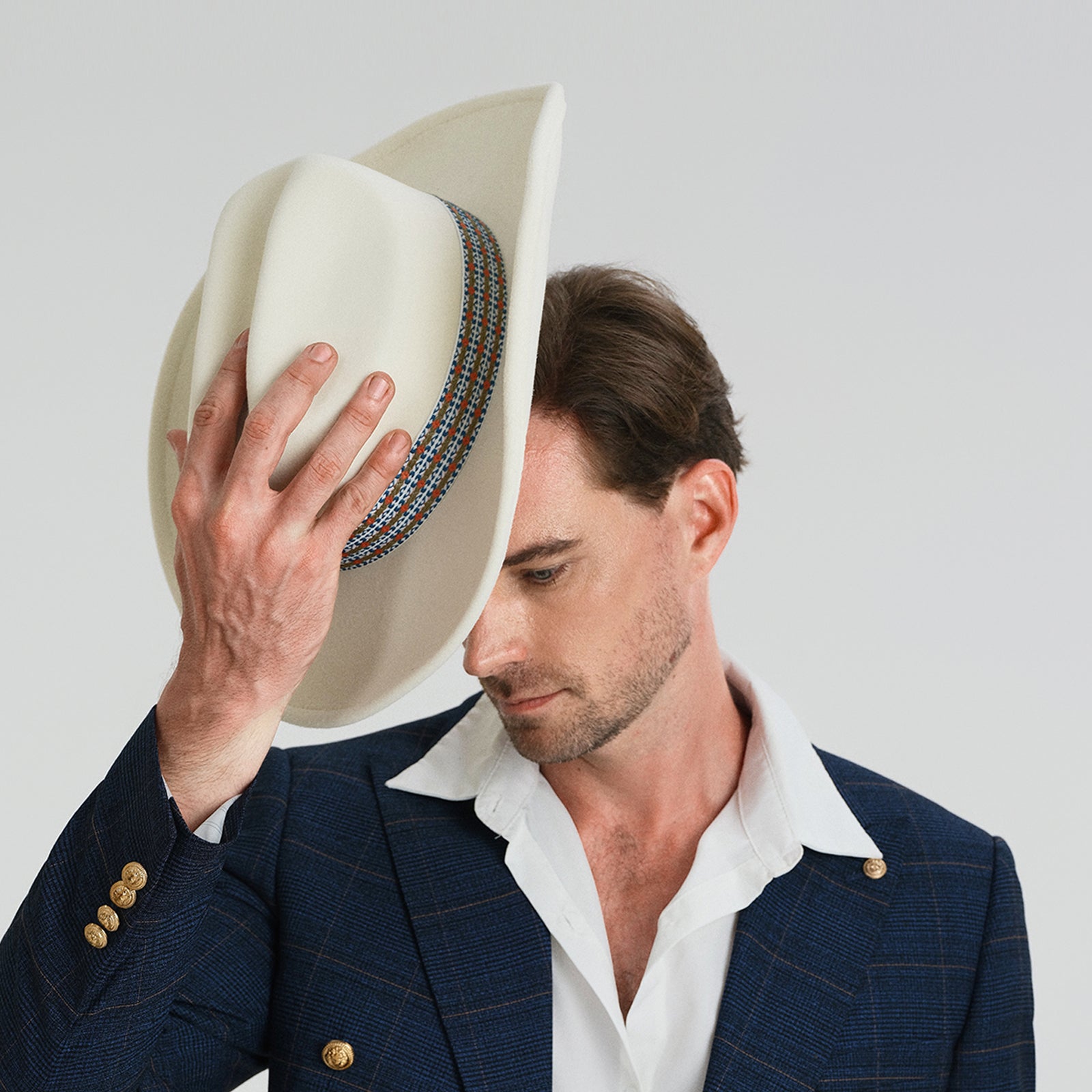 Wholesale Unisex Polyester Cowboy Hat with Upturned Brim and UPF 50+ Sun Protection