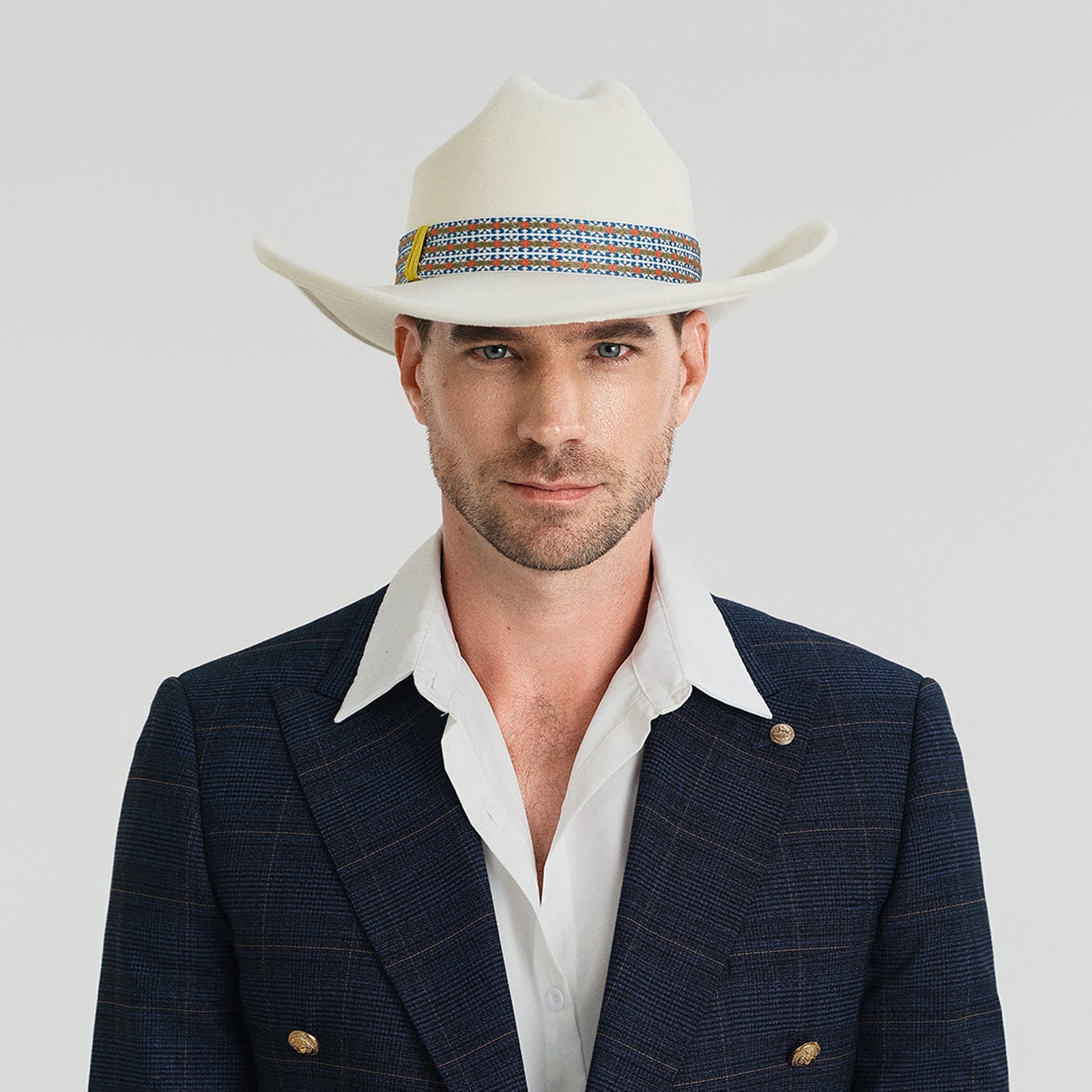 Wholesale Unisex Polyester Cowboy Hat with Upturned Brim and UPF 50+ Sun Protection