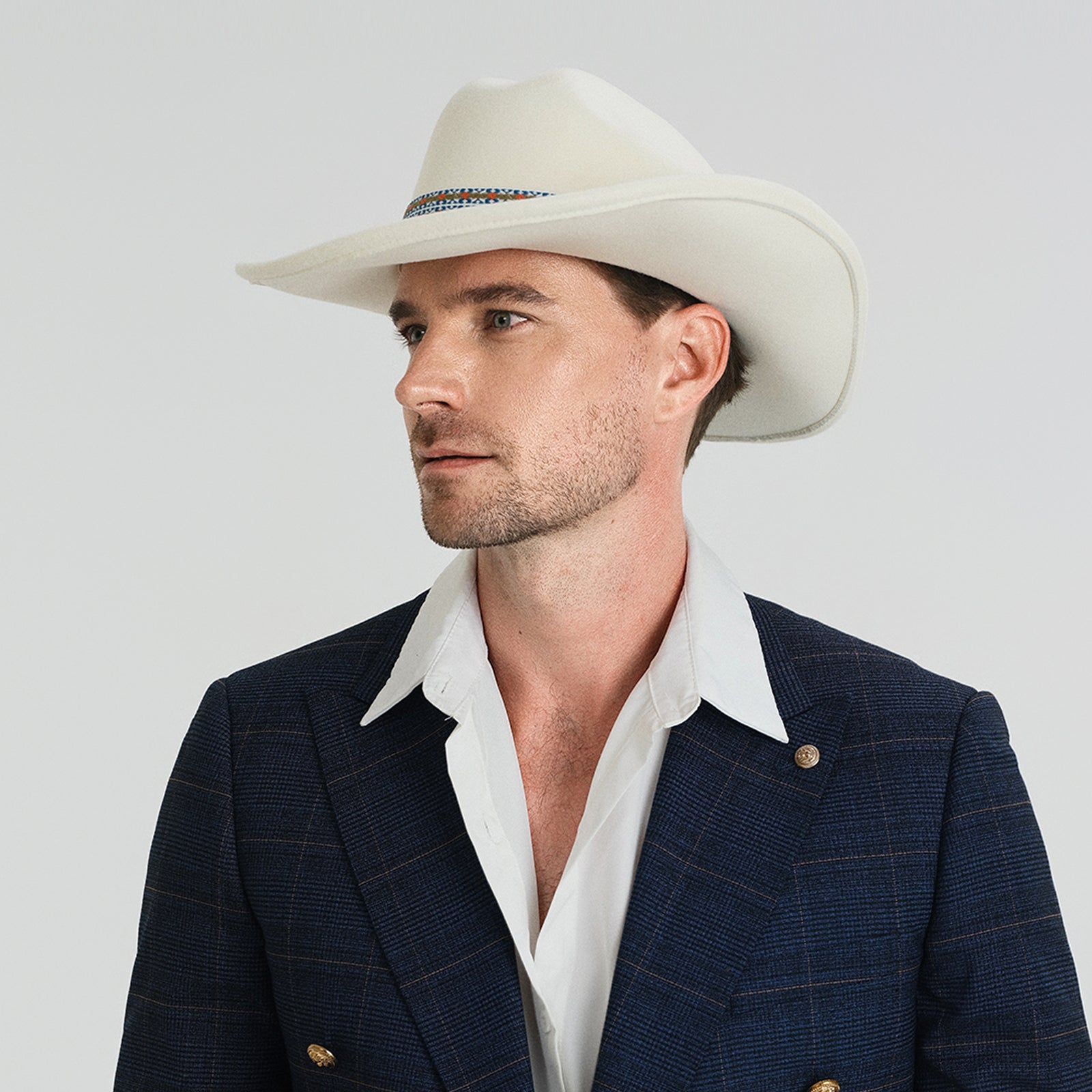 Wholesale Unisex Polyester Cowboy Hat with Upturned Brim and UPF 50+ Sun Protection