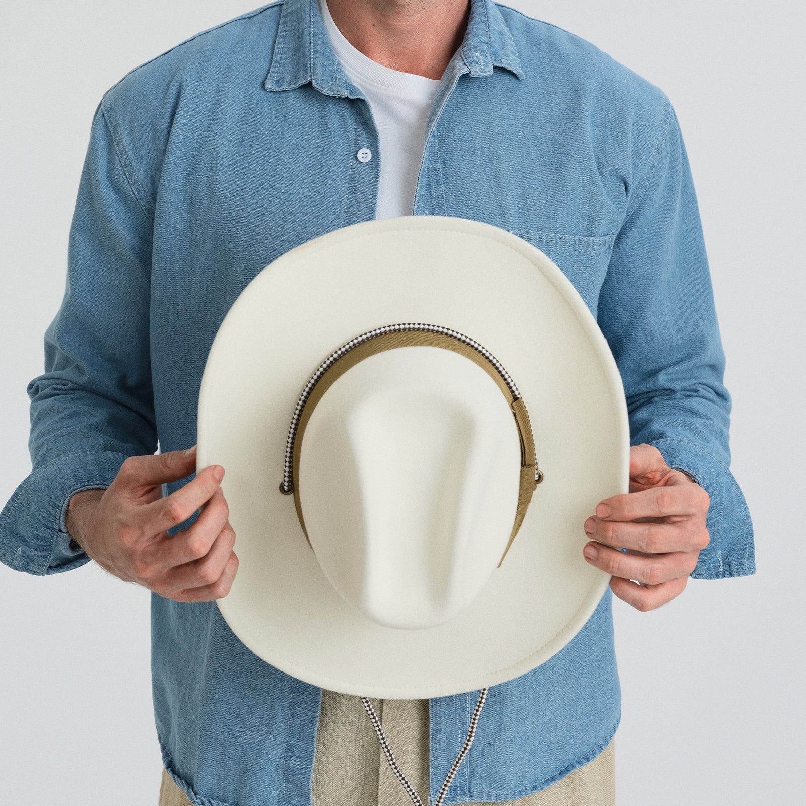 Wholesale Unisex Polyester Cowboy Hat with Upturned Brim and UPF 50+ Sun Protection