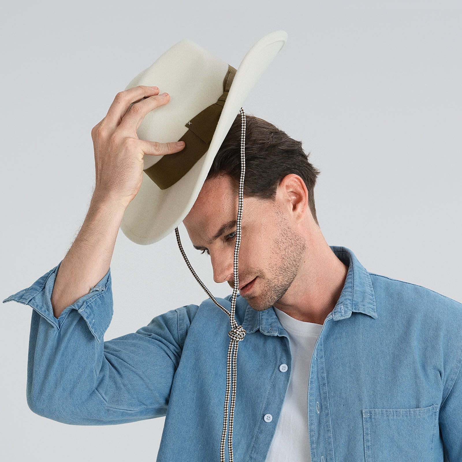 Wholesale Unisex Polyester Cowboy Hat with Upturned Brim and UPF 50+ Sun Protection