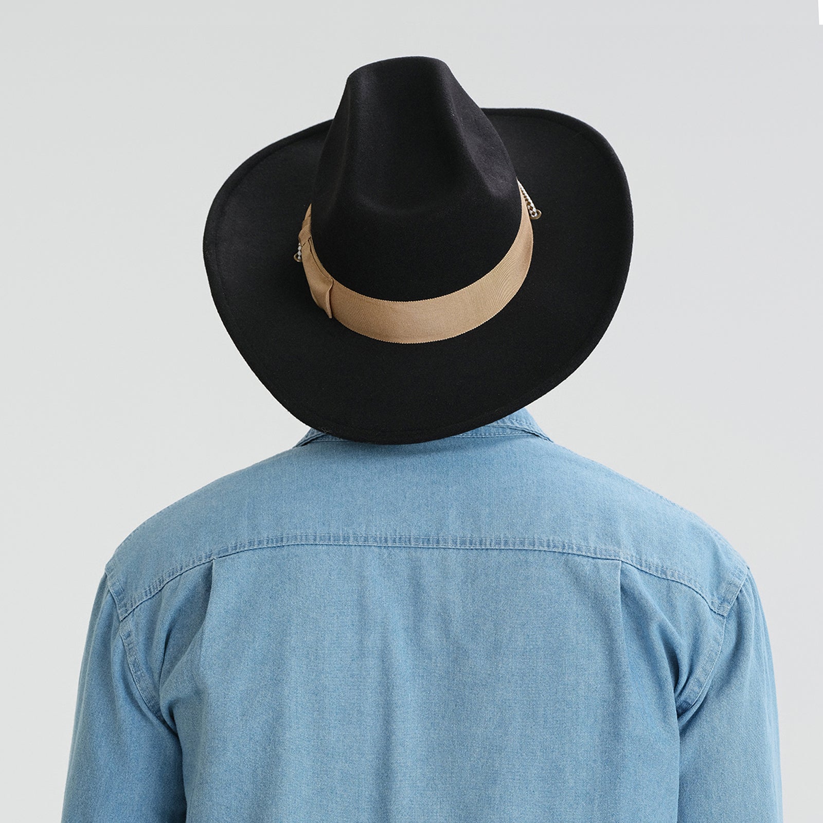 Wholesale Unisex Polyester Cowboy Hat with Upturned Brim and UPF 50+ Sun Protection