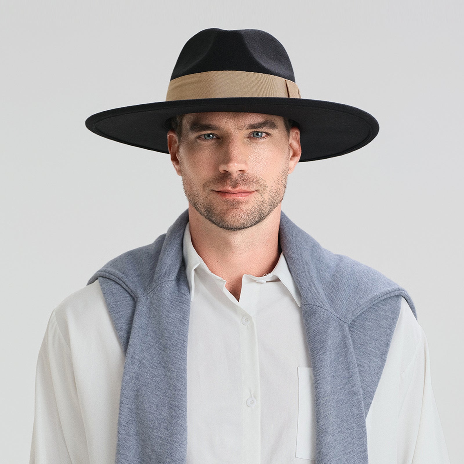 polyester,nylon classic & structured fedoras hat