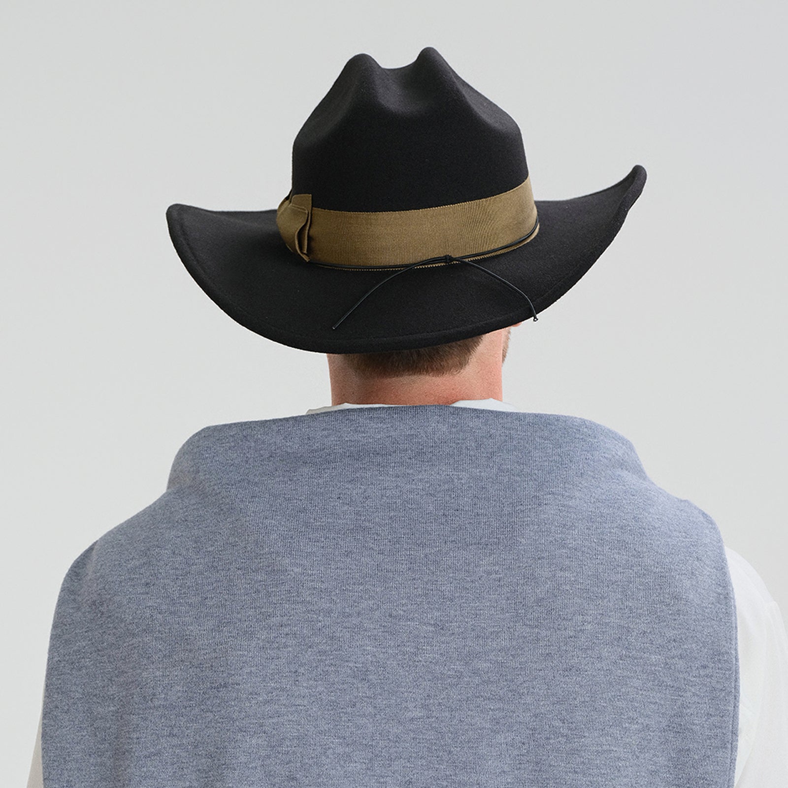 Wholesale Unisex Polyester Cowboy Hat with Upturned Brim and UPF 50+ Sun Protection