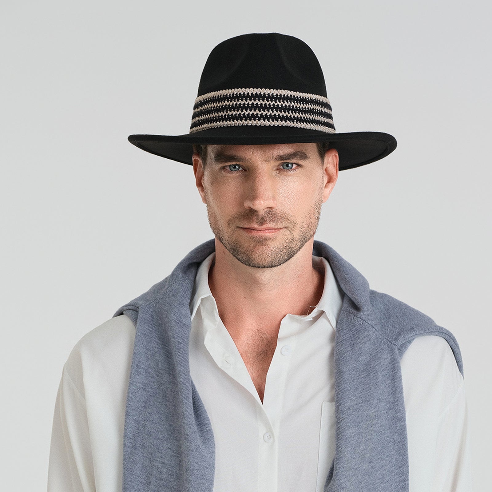 polyester classic & structured fedoras hat