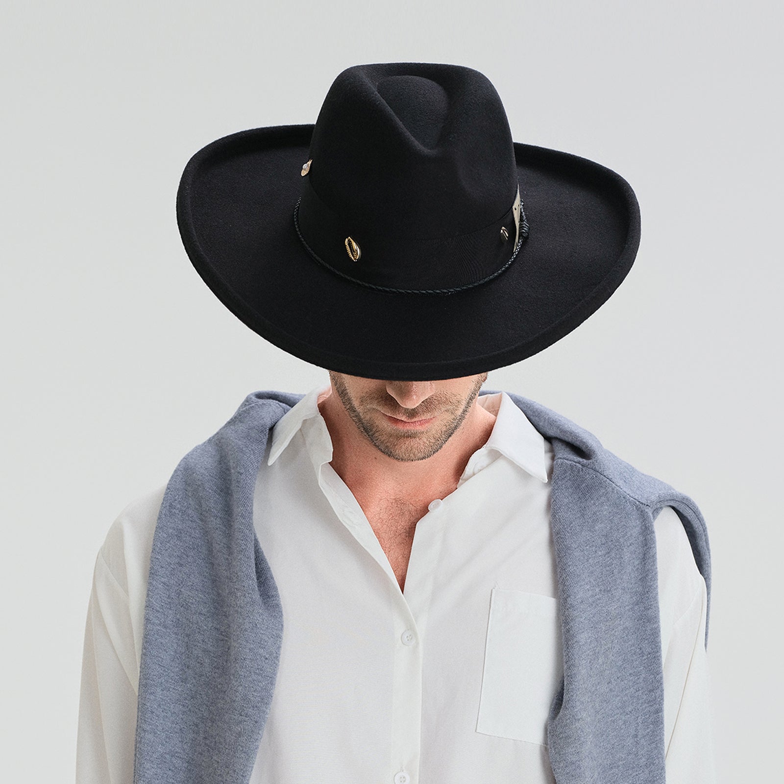 Wholesale Unisex Polyester Fedora Hat with Upturned Brim and UPF 50+ Sun Protection