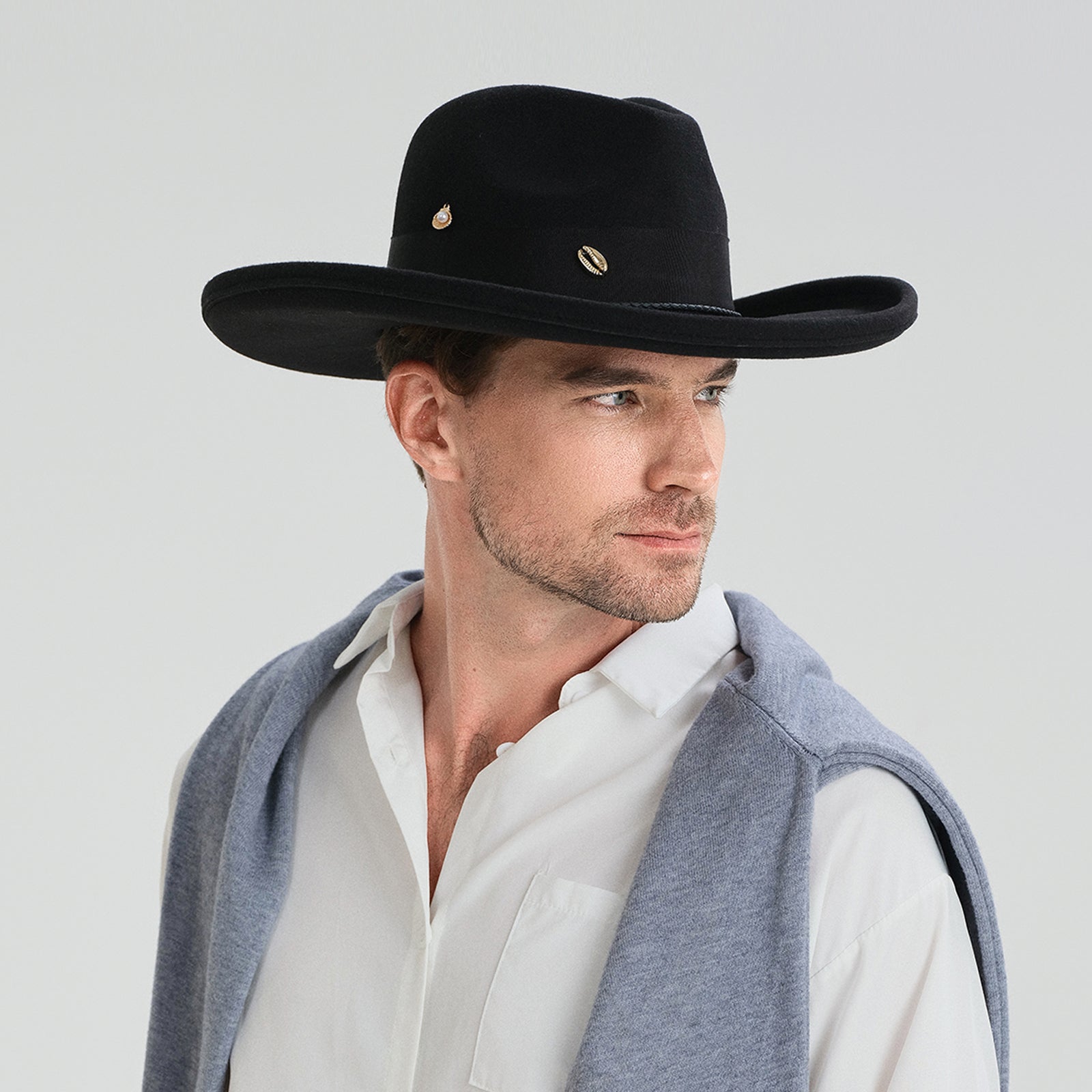 Wholesale Unisex Polyester Fedora Hat with Upturned Brim and UPF 50+ Sun Protection