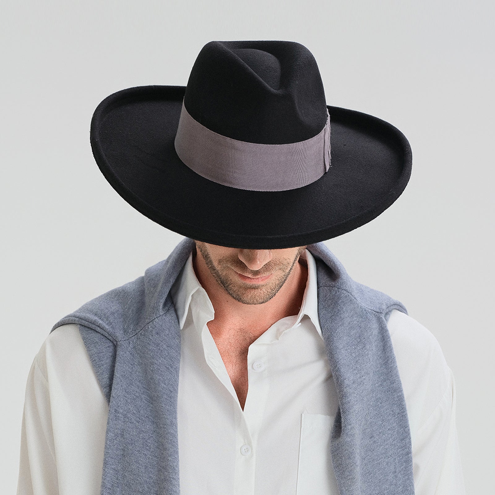 Wholesale Unisex Polyester Fedora Hat with  Flat Brim and UPF 50+ Sun Protection