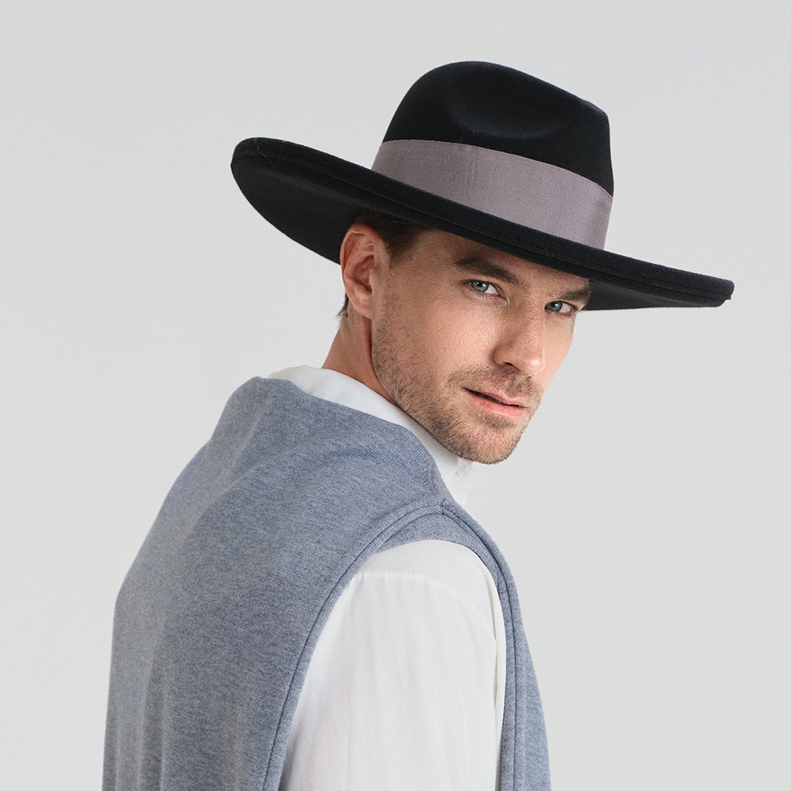 Wholesale Unisex Polyester Fedora Hat with  Flat Brim and UPF 50+ Sun Protection