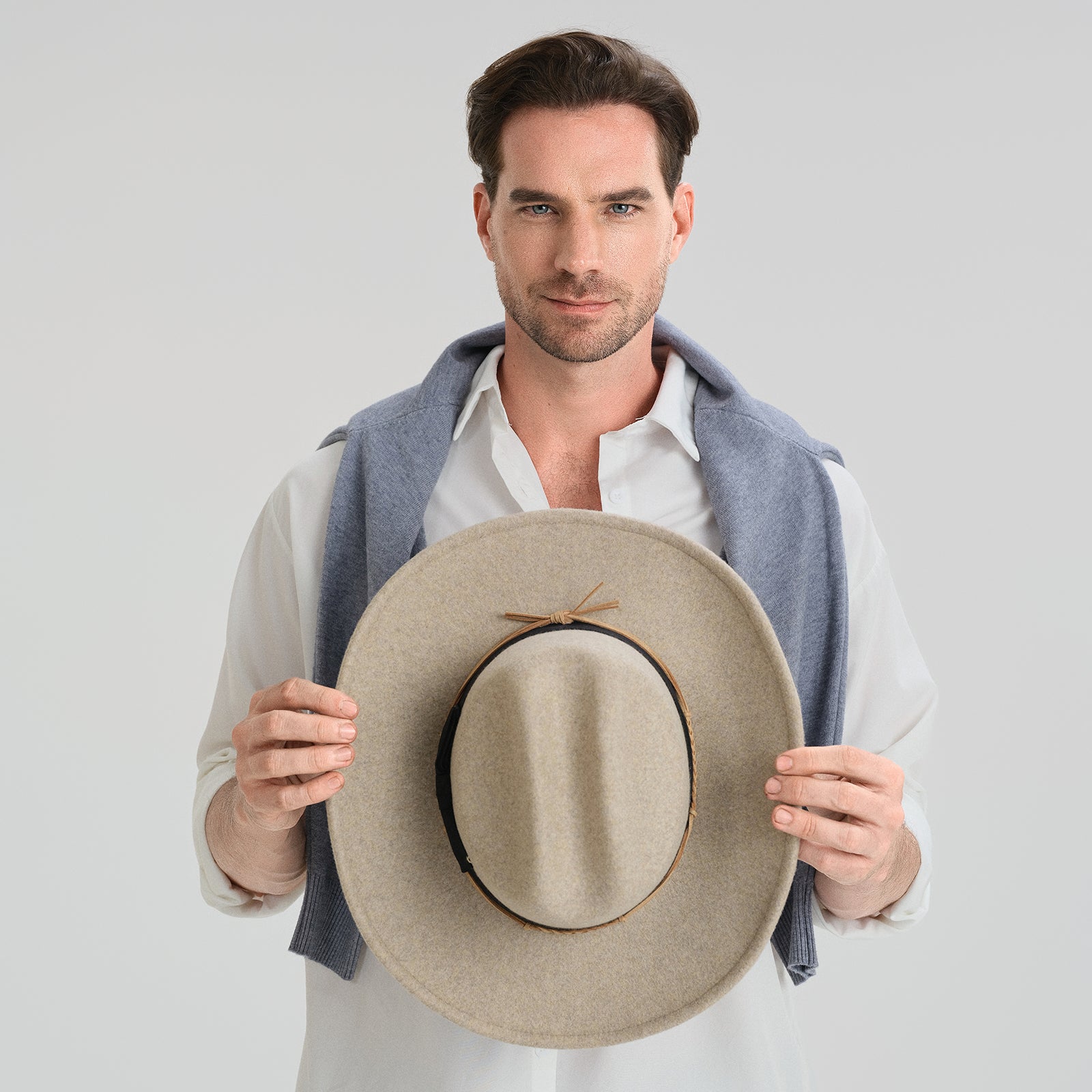 Wholesale Unisex Polyester Cowboy Hat with Upturned Brim and UPF 50+ Sun Protection
