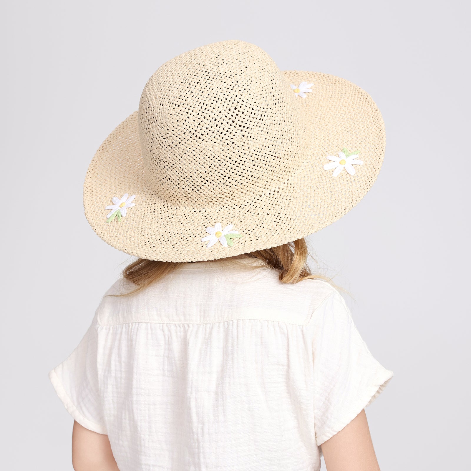 Wholesale Children's Paper Straw Sun Hat for Ages 2-6 with UPF 50+ Sun Protection