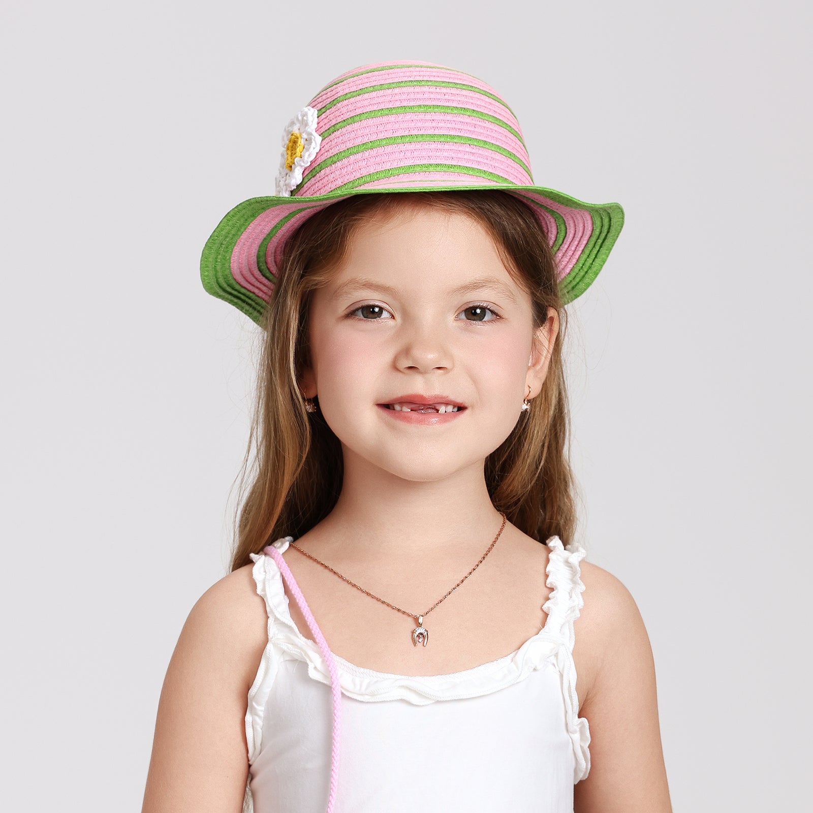 Wholesale Children's Paper Straw Sun Hat for Ages 2-6 with UPF 50+ Sun Protection