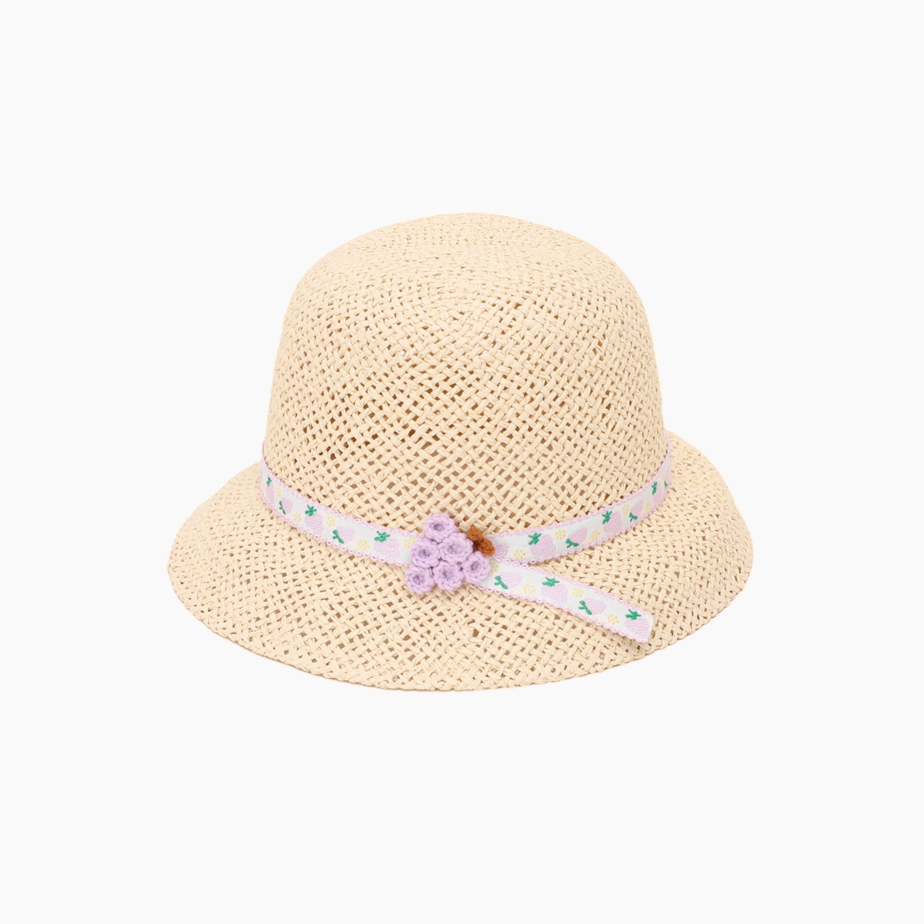 Wholesale Children's Paper Straw Bucket Hat for Ages 2-6 with UPF 50+ Sun Protection