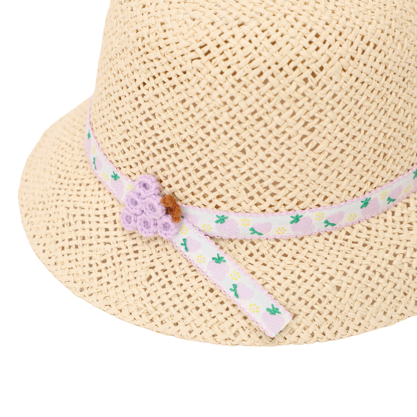 Wholesale Children's Paper Straw Bucket Hat for Ages 2-6 with UPF 50+ Sun Protection