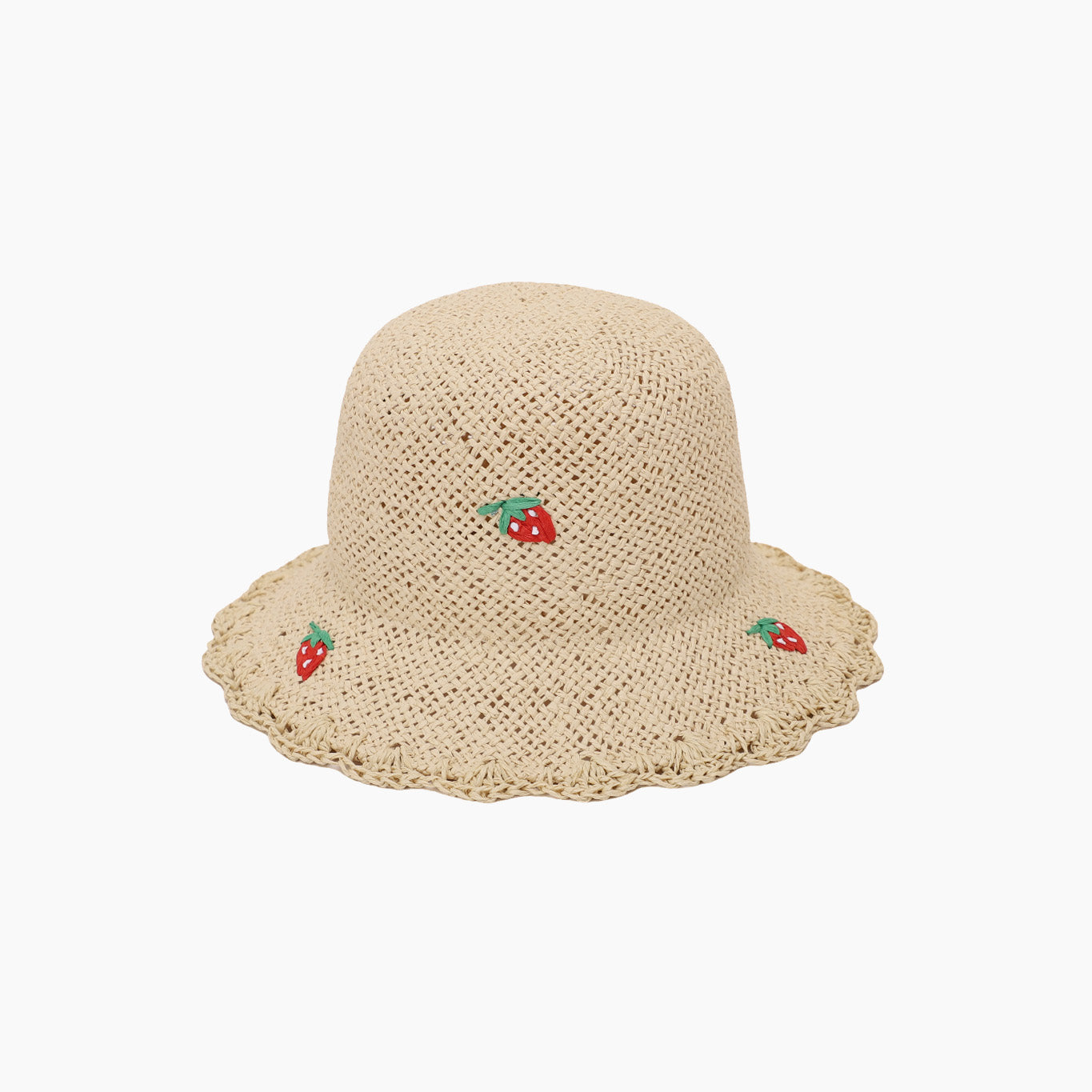 Wholesale Children's Paper Straw Bucket Hat for Ages 2-6 with UPF 50+ Sun Protection
