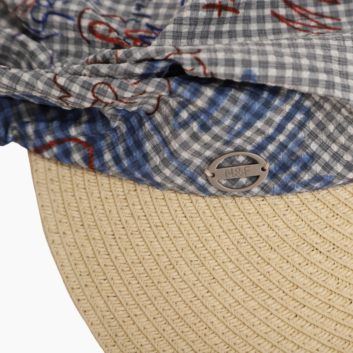 Wholesale Women's Paper Straw Sun Hat with  Curved Brim and UPF 50+ Sun Protection