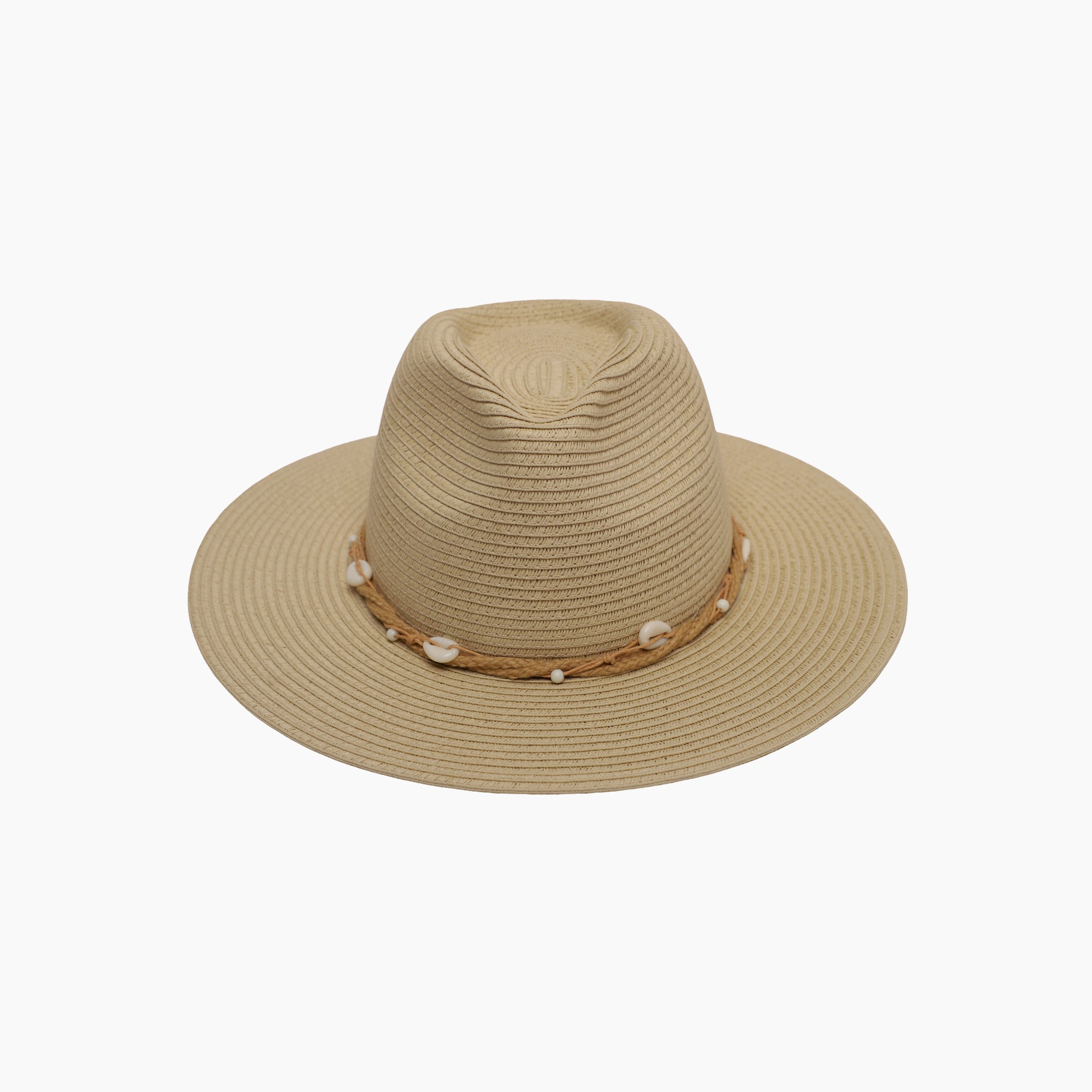 Wholesale Unisex Paper Straw Fedora Hat with  Flat Brim and UPF 50+ Sun Protection