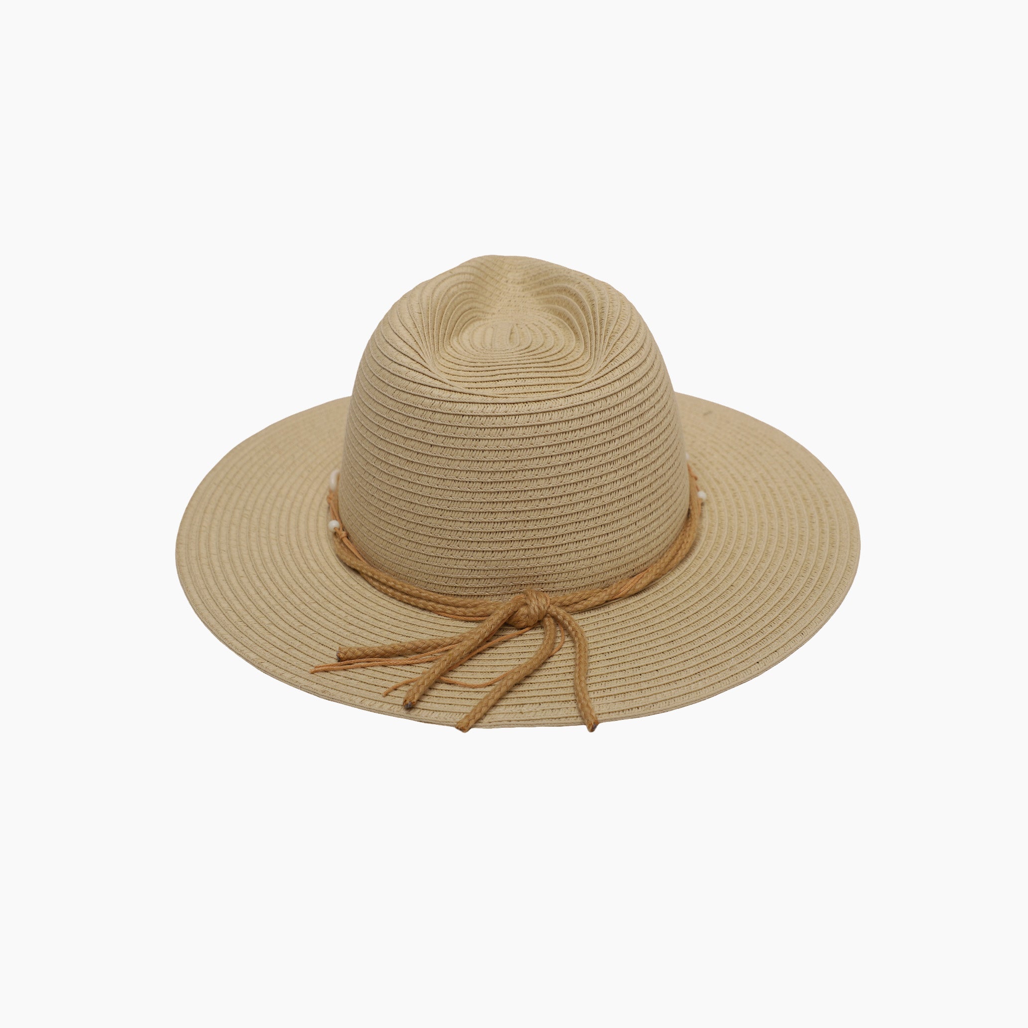 Wholesale Unisex Paper Straw Fedora Hat with  Flat Brim and UPF 50+ Sun Protection