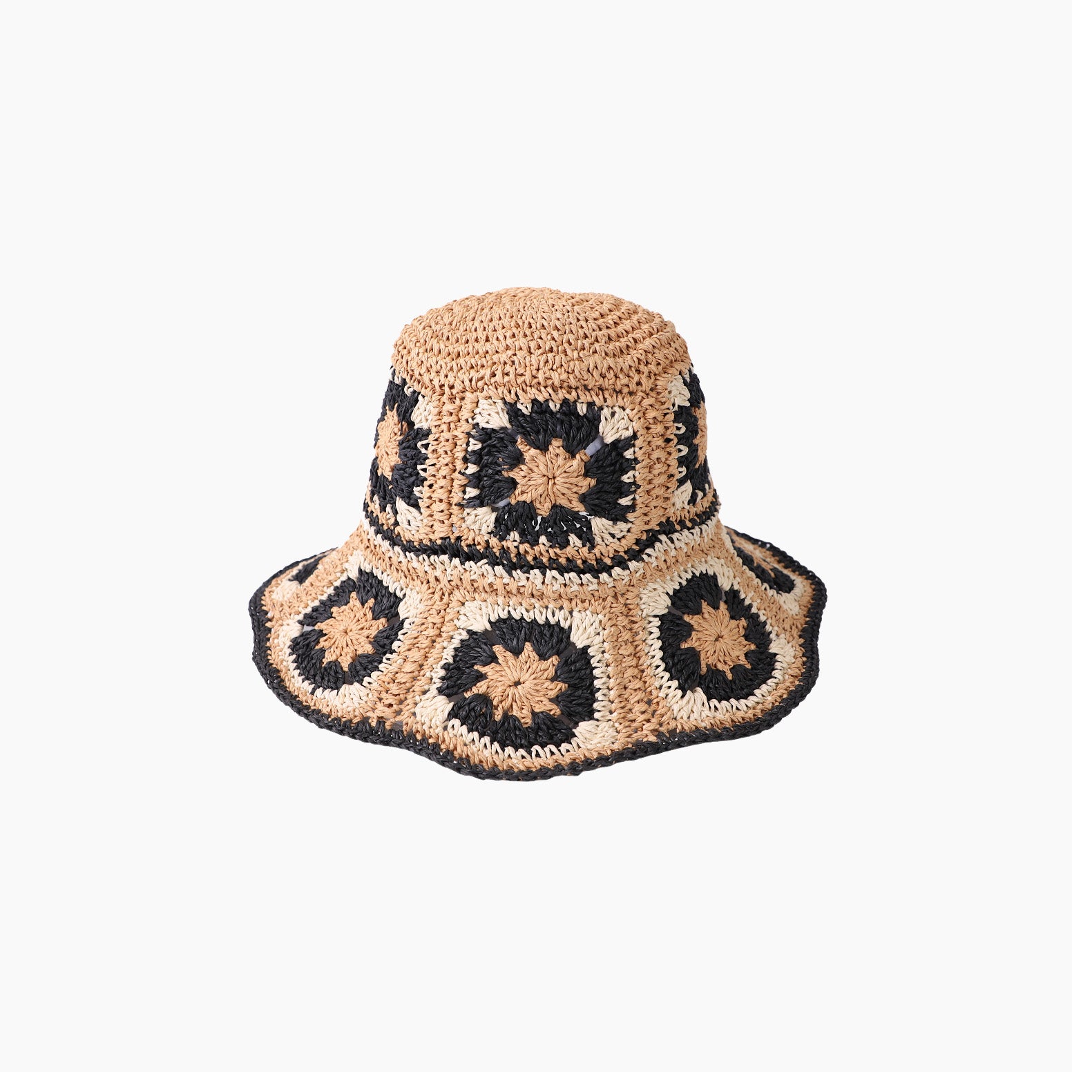 Wholesale Women's Paper Straw Bucket Hat with  Floppy Brim and UPF 50+ Sun Protection