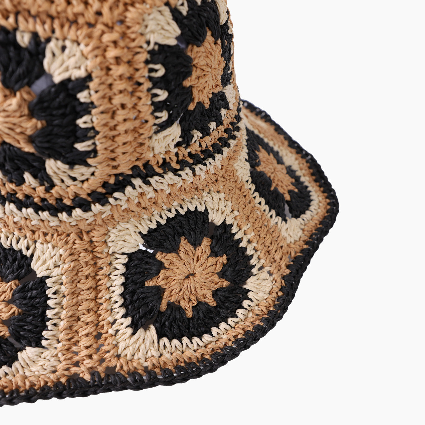 Wholesale Women's Paper Straw Bucket Hat with  Floppy Brim and UPF 50+ Sun Protection