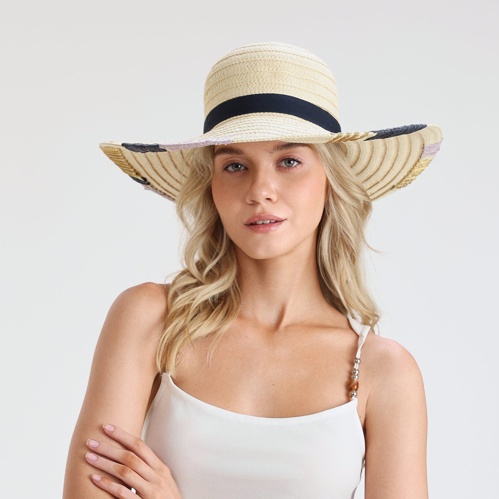 paper straw sun hats & beach visor