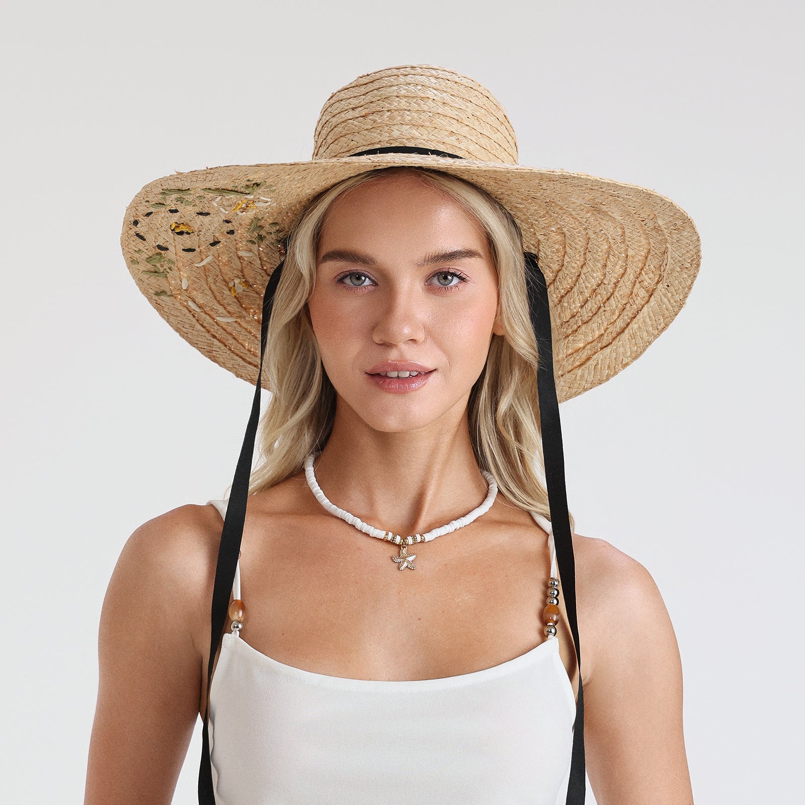 raffia sun hats & beach visor
