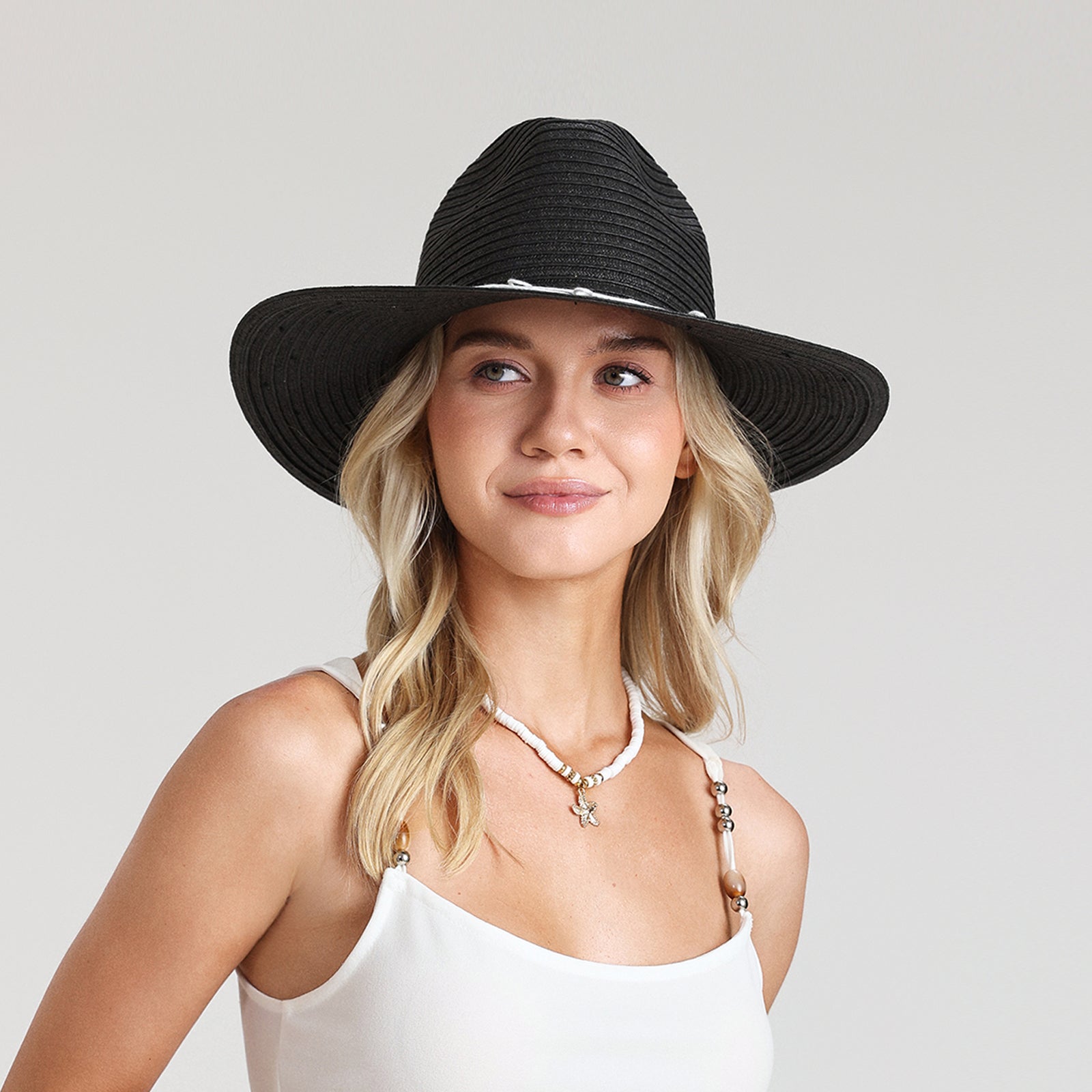 paper straw straw fedora hat