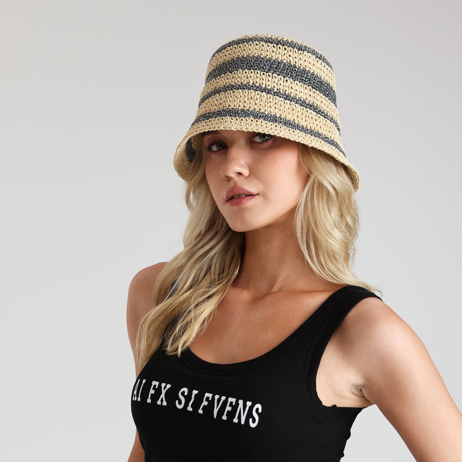 Wholesale Women's Paper Straw Sun Hat with Wide Brim and UPF 50+ Sun Protection