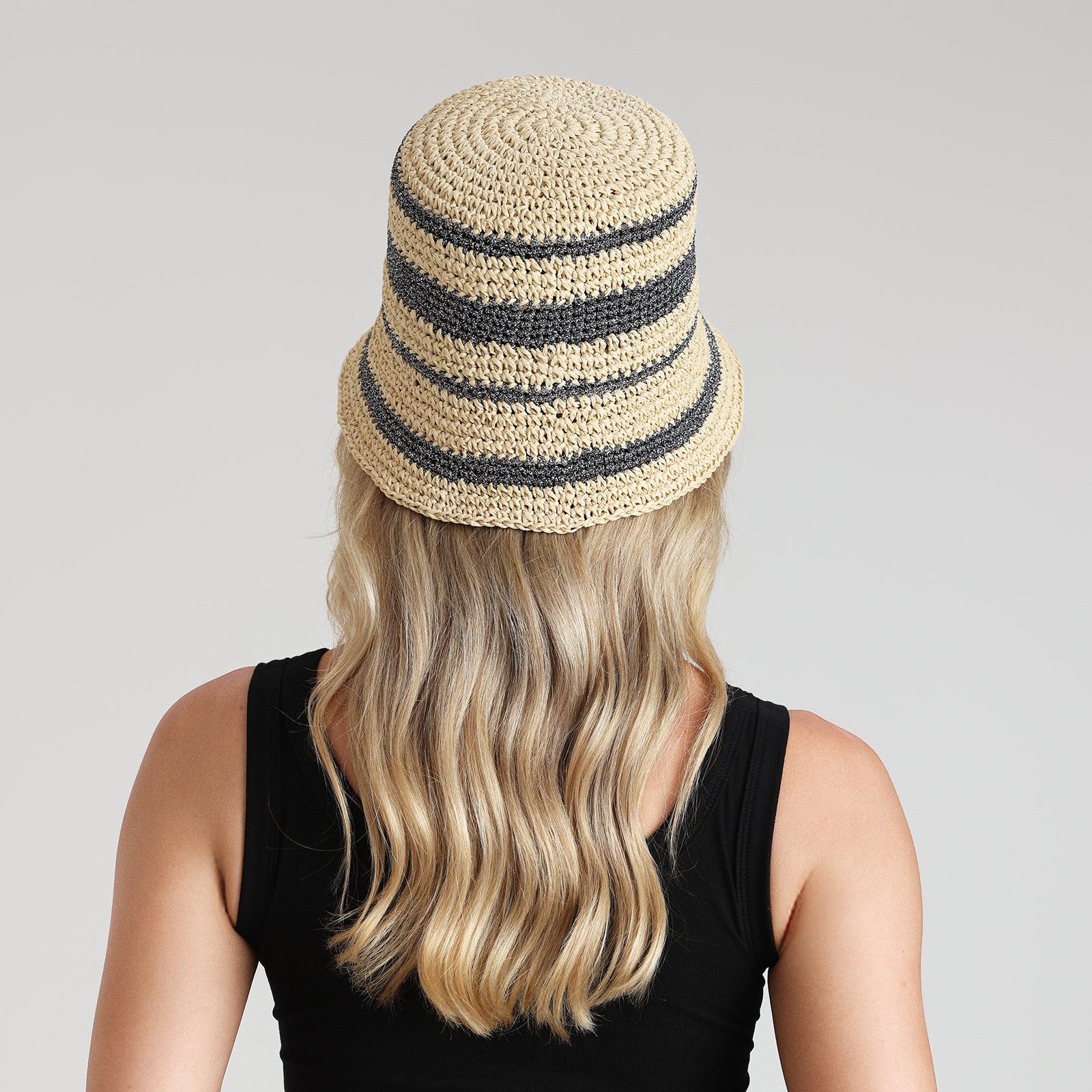Wholesale Women's Paper Straw Sun Hat with Wide Brim and UPF 50+ Sun Protection