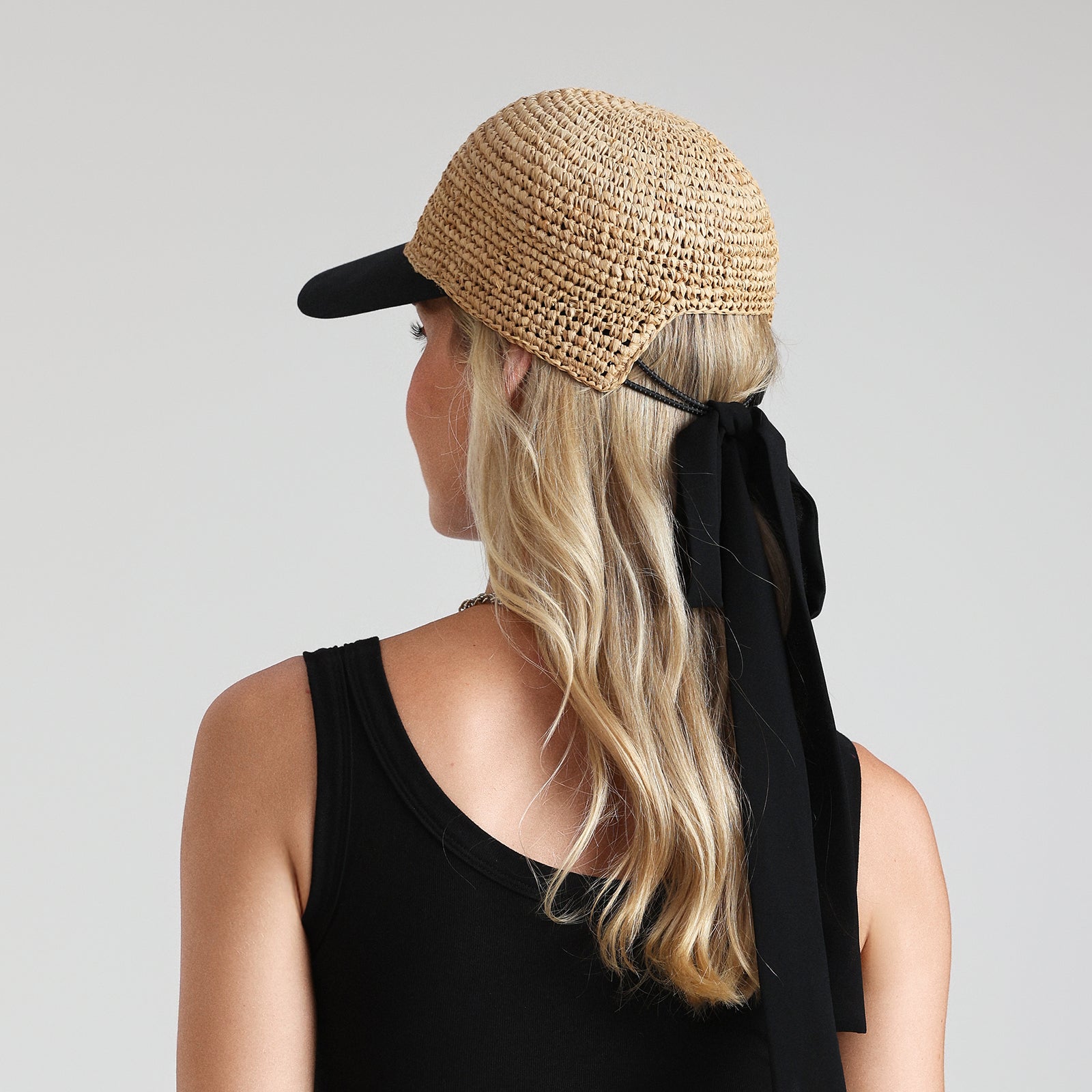Wholesale Women's Paper Straw Sun Hat with  Curved Brim and UPF 50+ Sun Protection