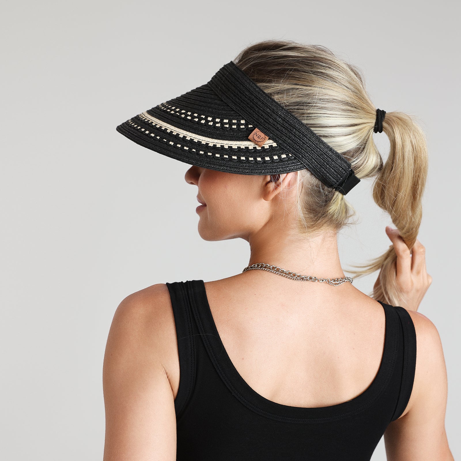 Wholesale Women's Paper Straw Sun Hat with Wide Brim and UPF 50+ Sun Protection