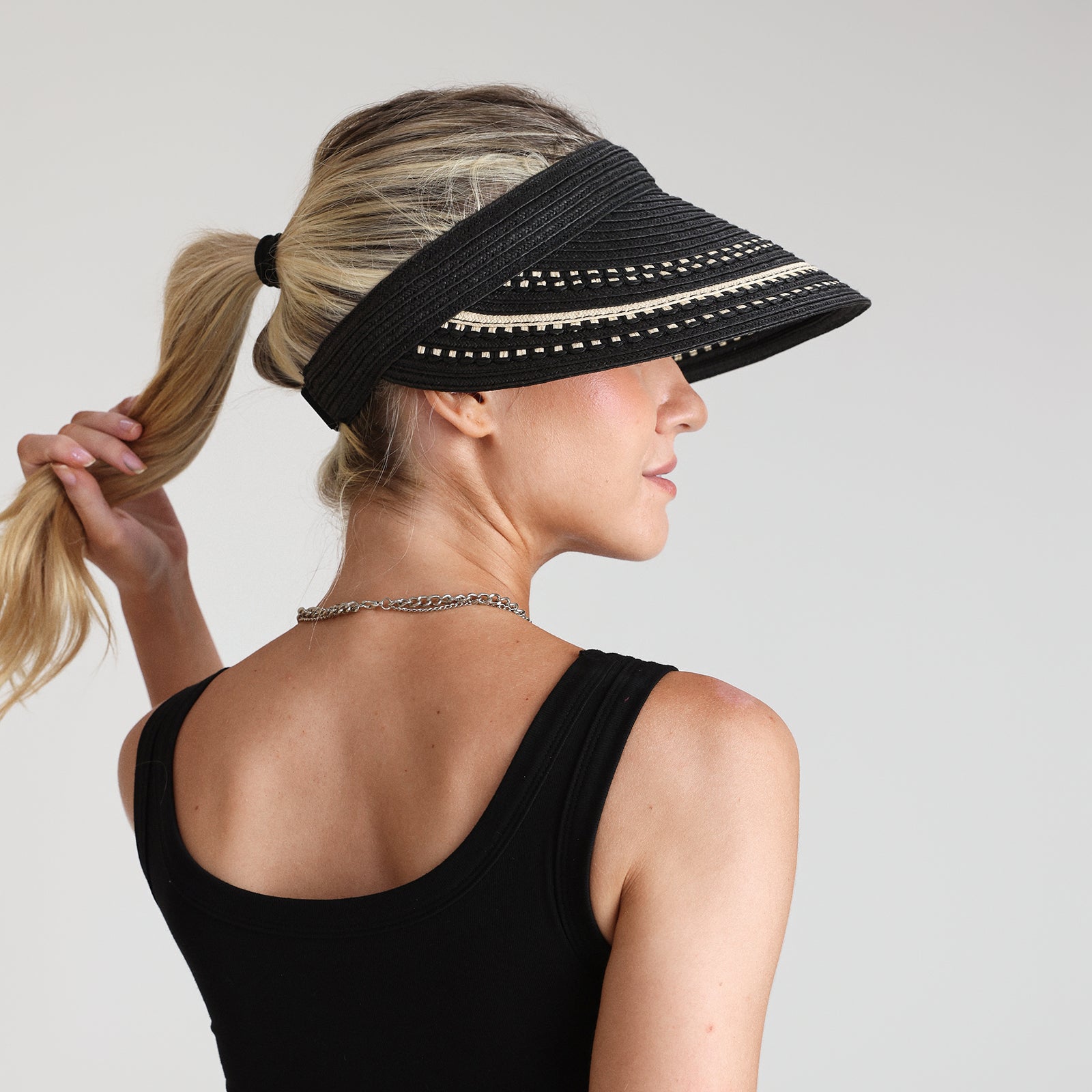 Wholesale Women's Paper Straw Sun Hat with Wide Brim and UPF 50+ Sun Protection