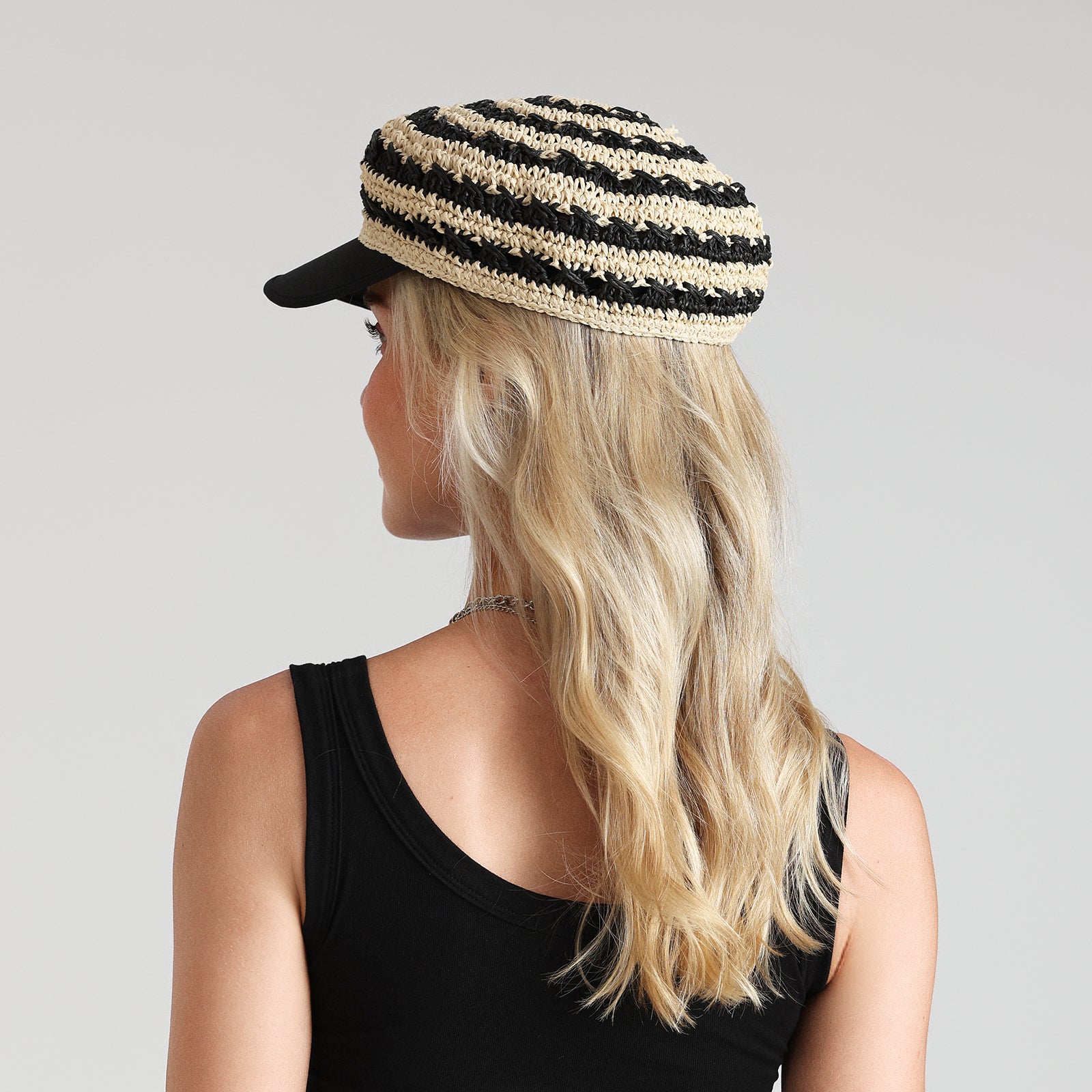Wholesale Women's Paper Straw Sun Hat with  Narrow Brim and UPF 50+ Sun Protection