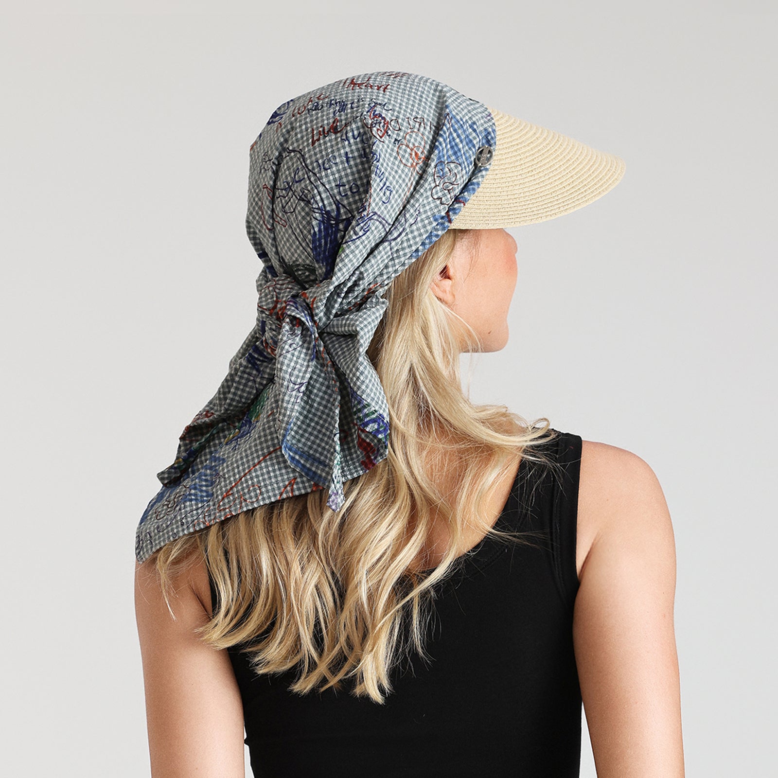 Wholesale Women's Paper Straw Sun Hat with  Curved Brim and UPF 50+ Sun Protection