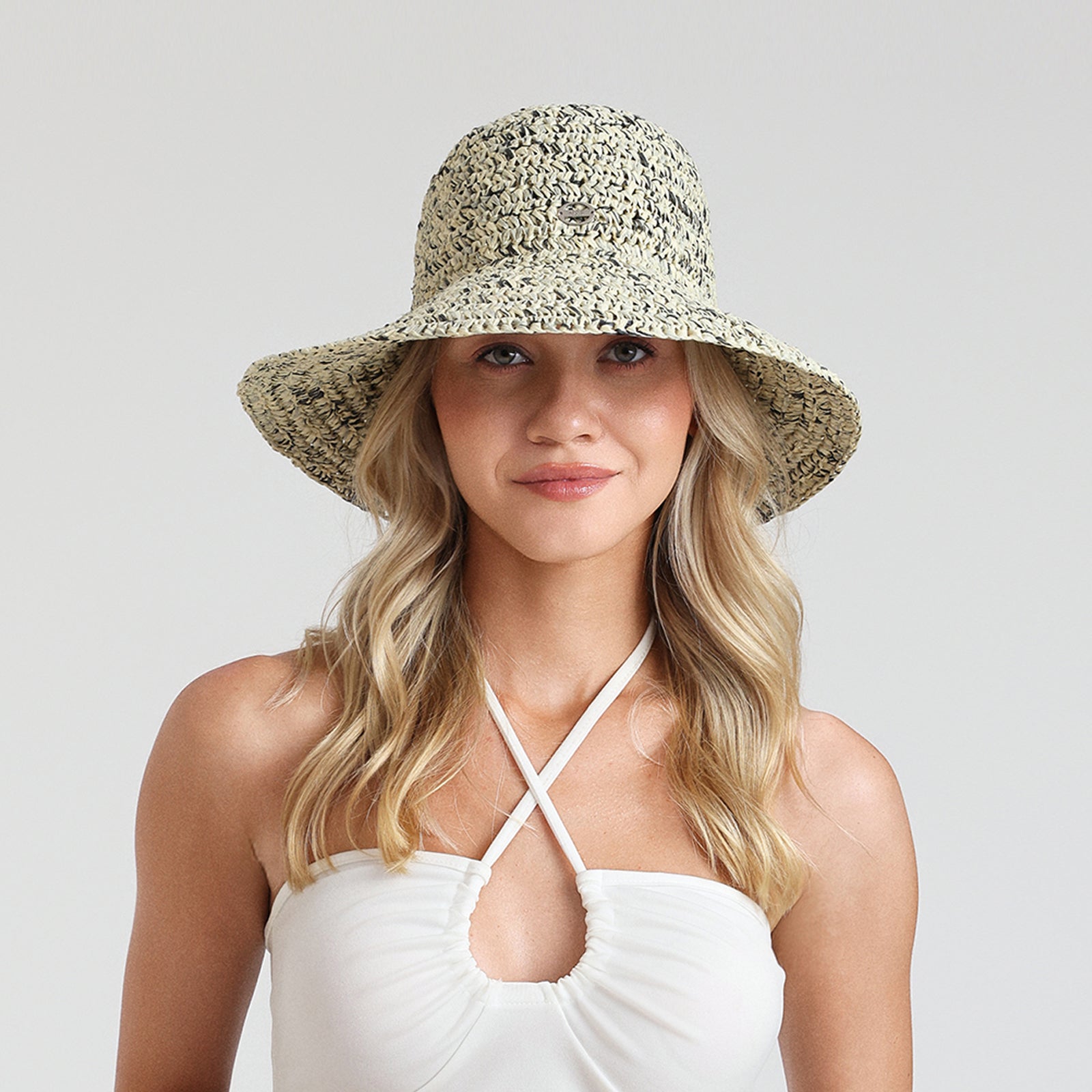paper straw bucket hat