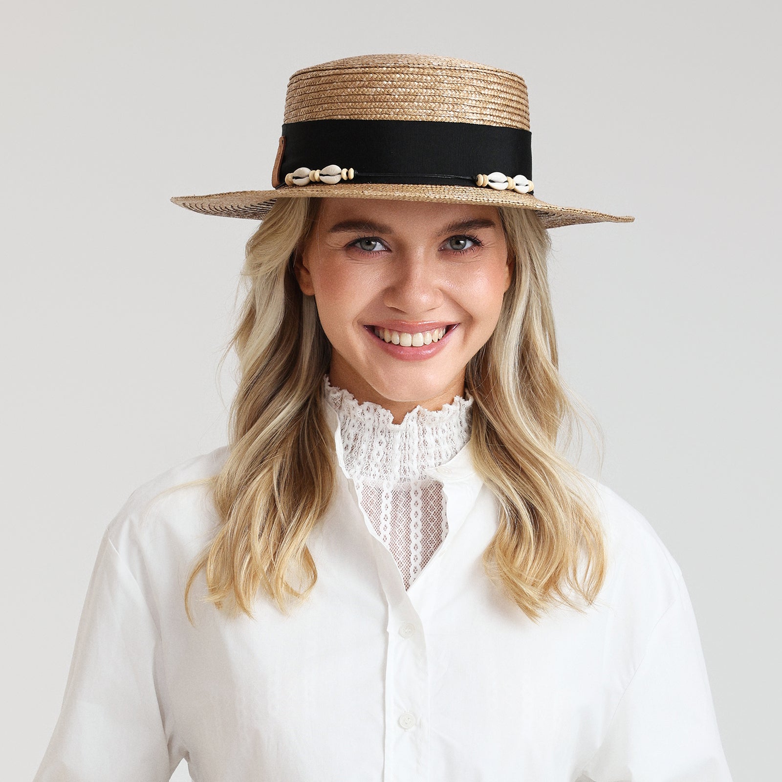 wheat straw straw boater hat