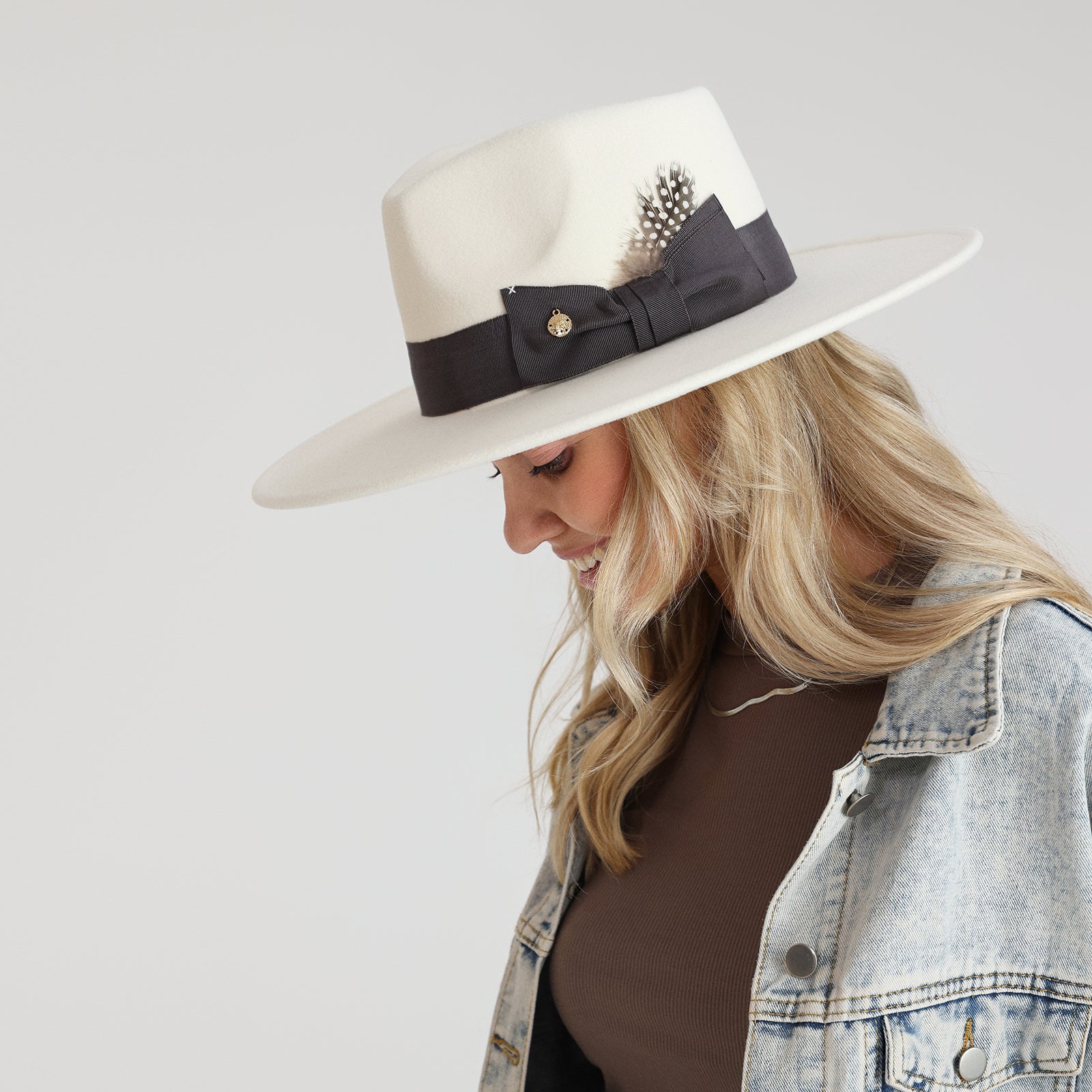 Wholesale Unisex Polyester Fedora Hat with  Flat Brim and UPF 50+ Sun Protection
