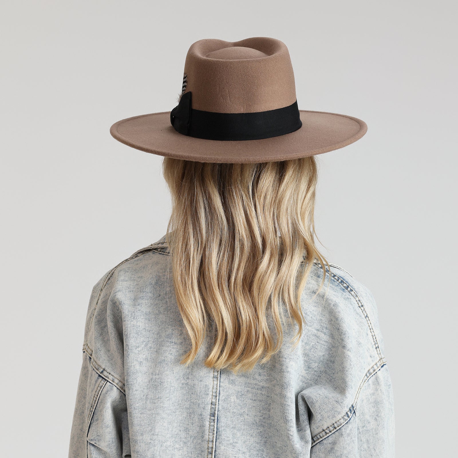 Wholesale Unisex Polyester Fedora Hat with  Flat Brim and UPF 50+ Sun Protection