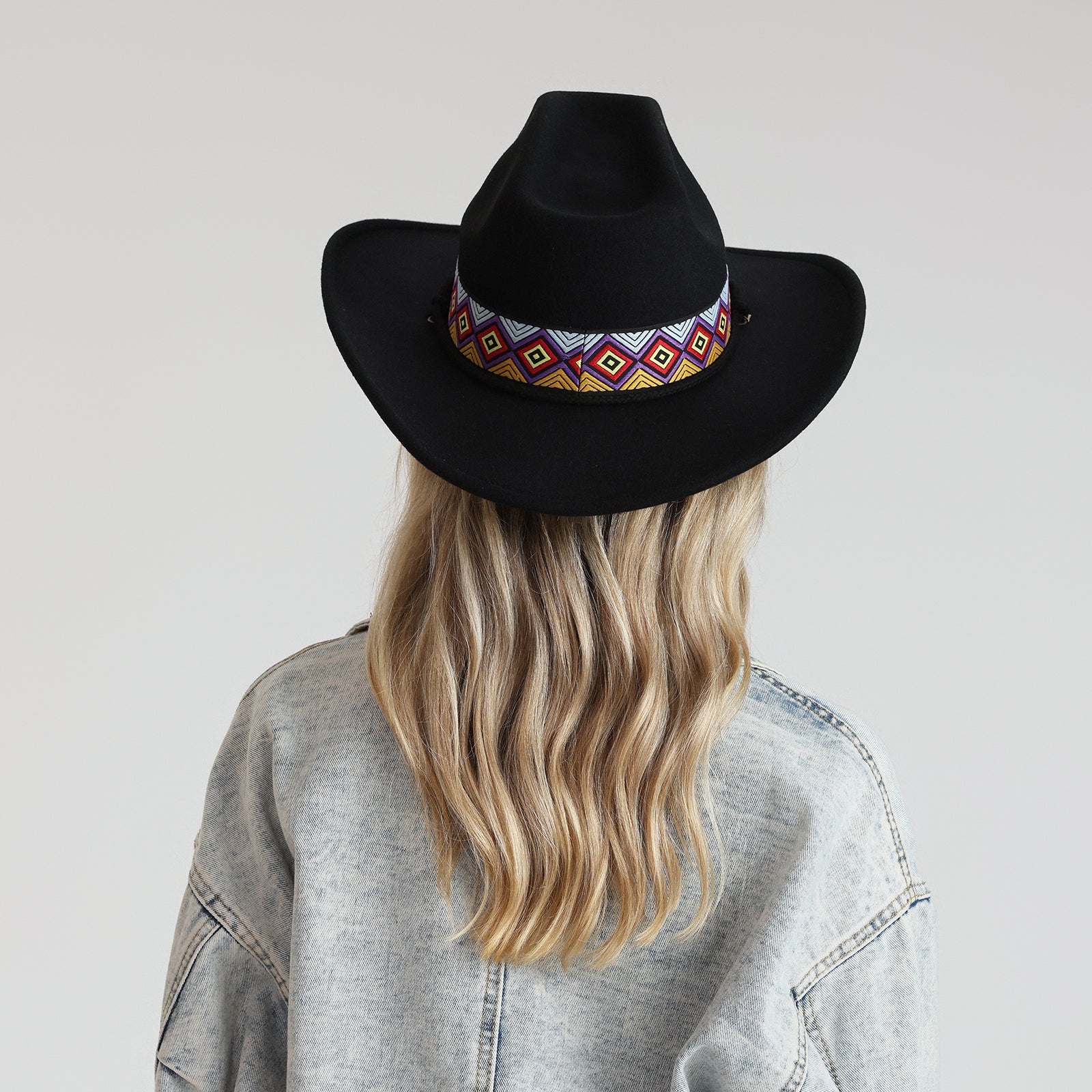 Wholesale Unisex Polyester Cowboy Hat with Upturned Brim and UPF 50+ Sun Protection