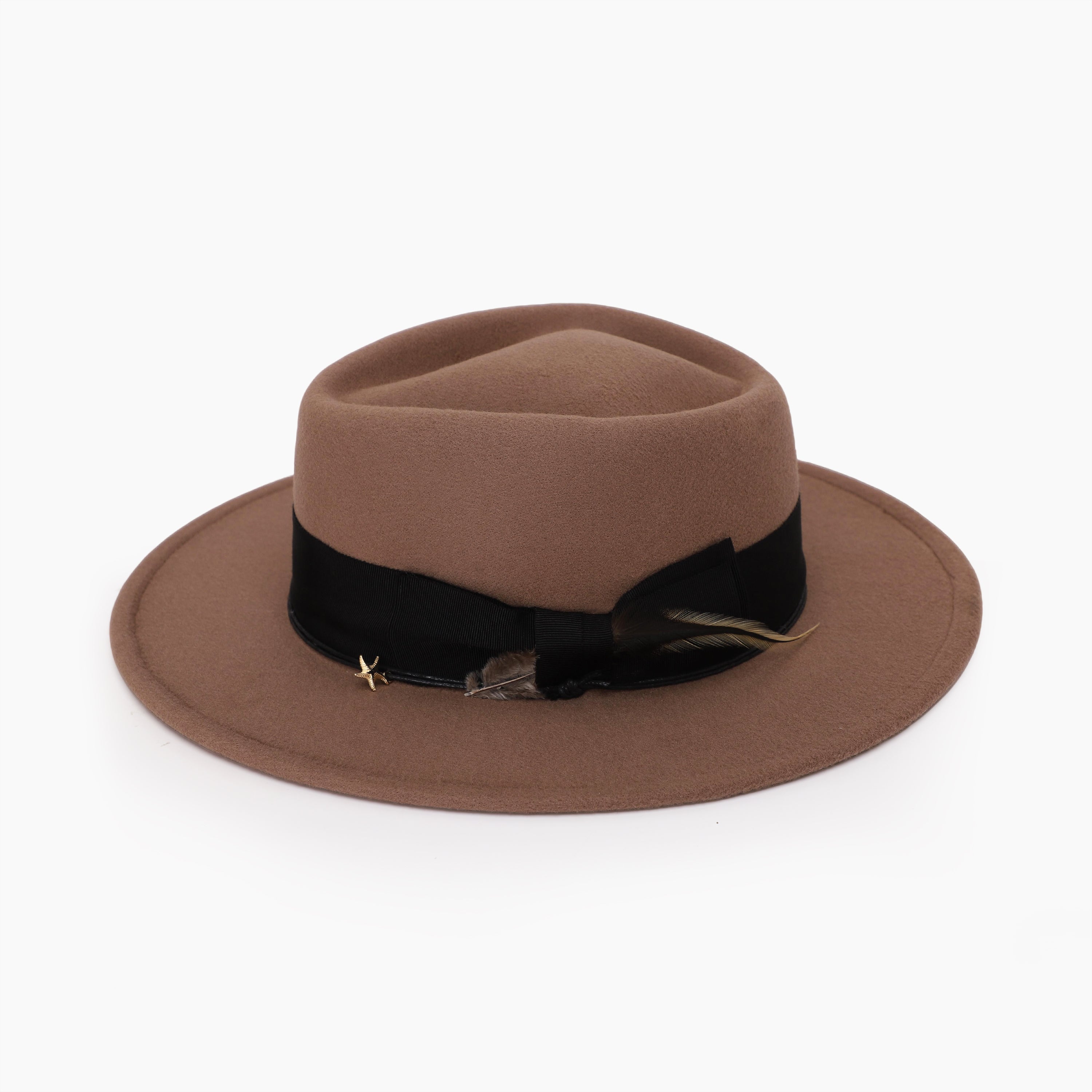 Wholesale Unisex Polyester Fedora Hat with  Flat Brim and UPF 50+ Sun Protection