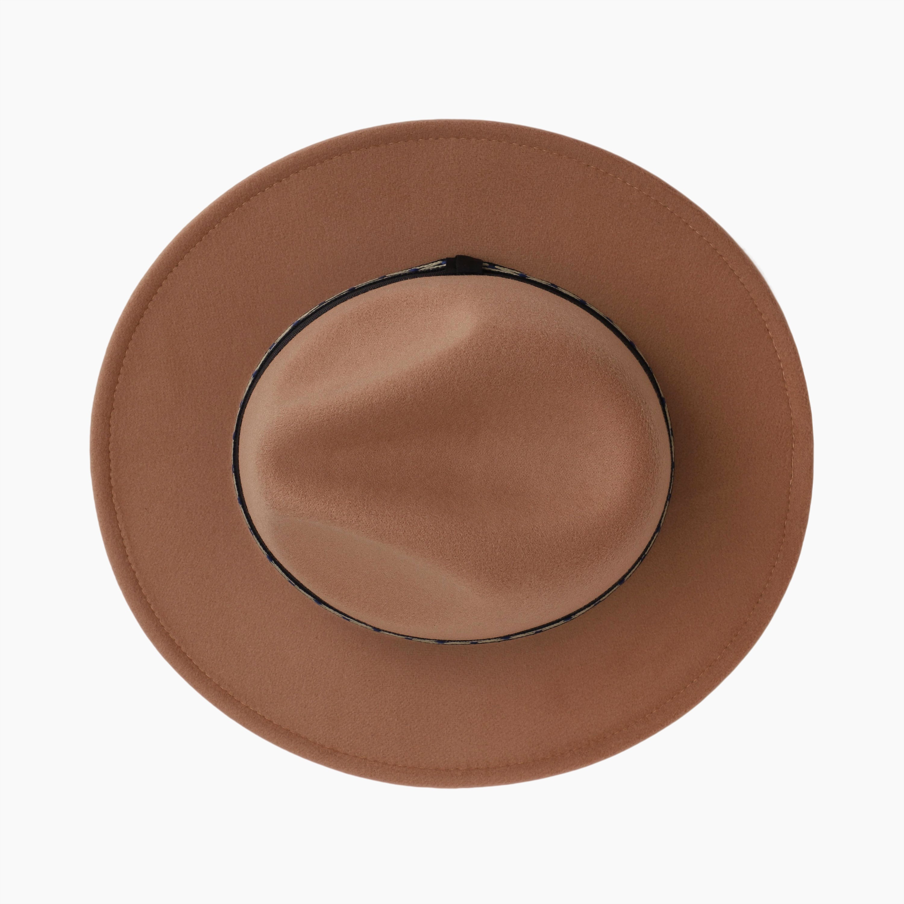 Wholesale Unisex Polyester Fedora Hat with  Flat Brim and UPF 50+ Sun Protection