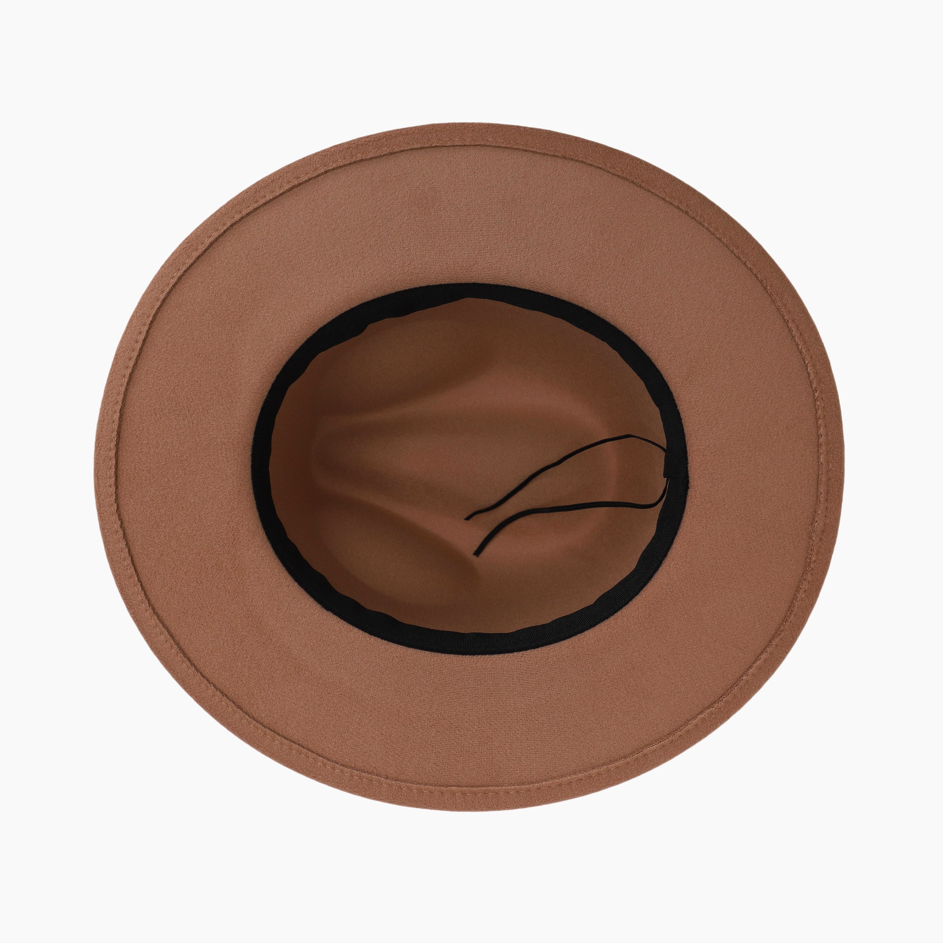 Wholesale Unisex Polyester Fedora Hat with  Flat Brim and UPF 50+ Sun Protection