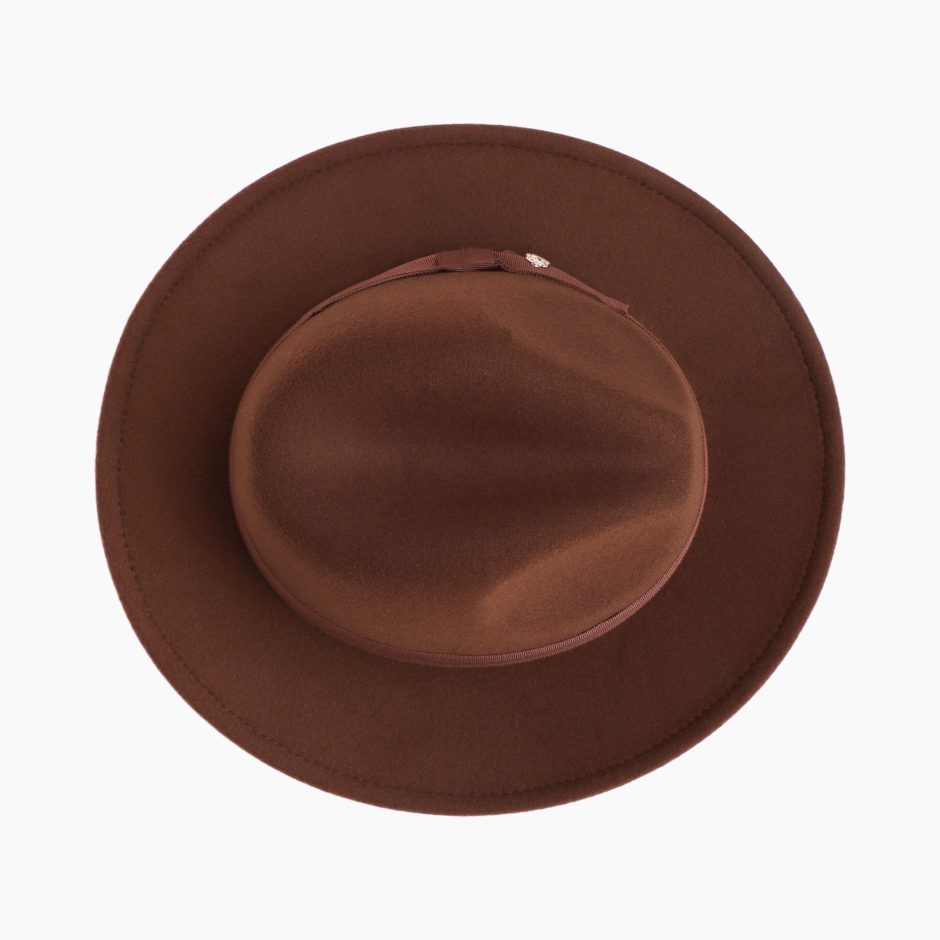 Wholesale Unisex Polyester Fedora Hat with  Flat Brim and UPF 50+ Sun Protection