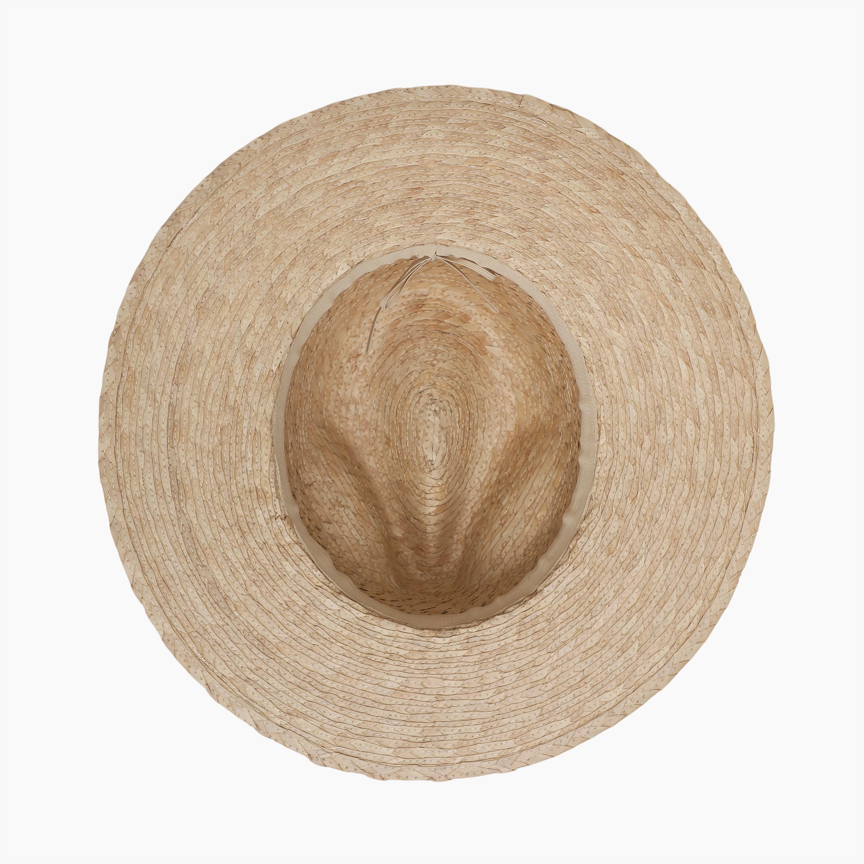 US Stock Wholesale Unisex Palm Leaf Fedora Hat with  Flat Brim and UPF 50+ Sun Protection